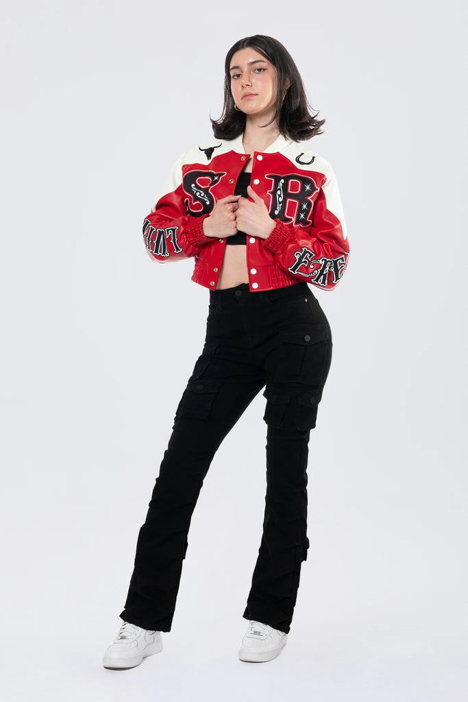 Women's Smoke Rise Relaxed Rodeo Cropped Jacket True Red