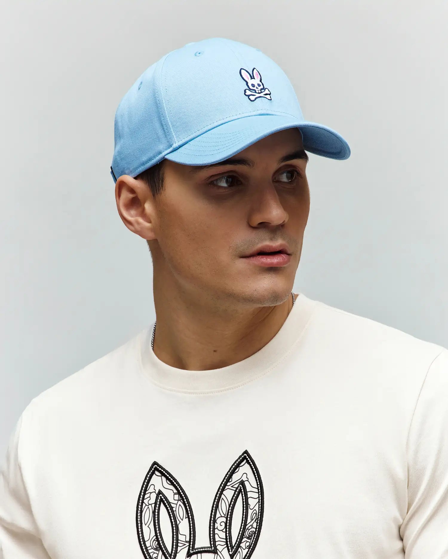 Men's Psycho Bunny Classic Baseball Cap Glacier Lake