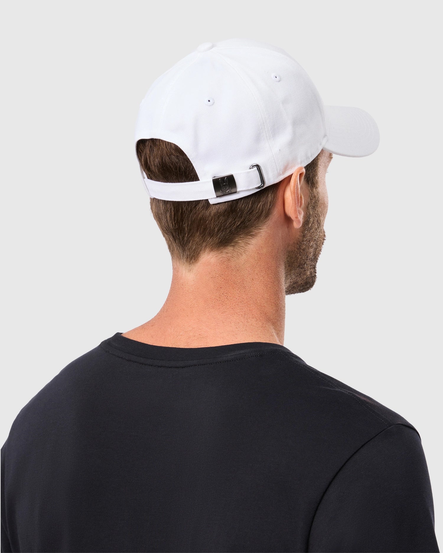 Men's Psycho Bunny Classic Baseball Cap White
