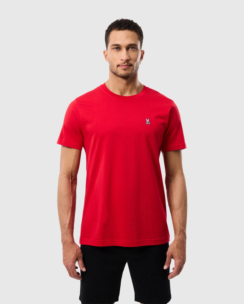 Men's Psycho Bunny Classic Crew Neck Tee Brilliant Red