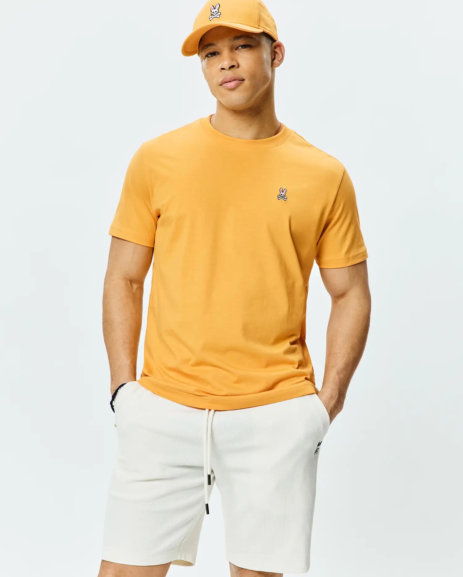 Men's Psycho Bunny Classic Crew Neck Tee Jurassic Gold