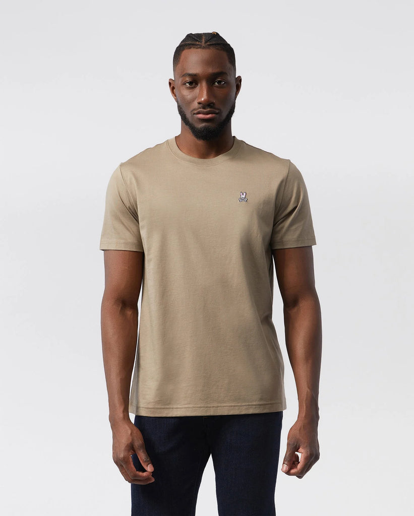 Men's Psycho Bunny Classic Crew Neck Tee Antique Taupe