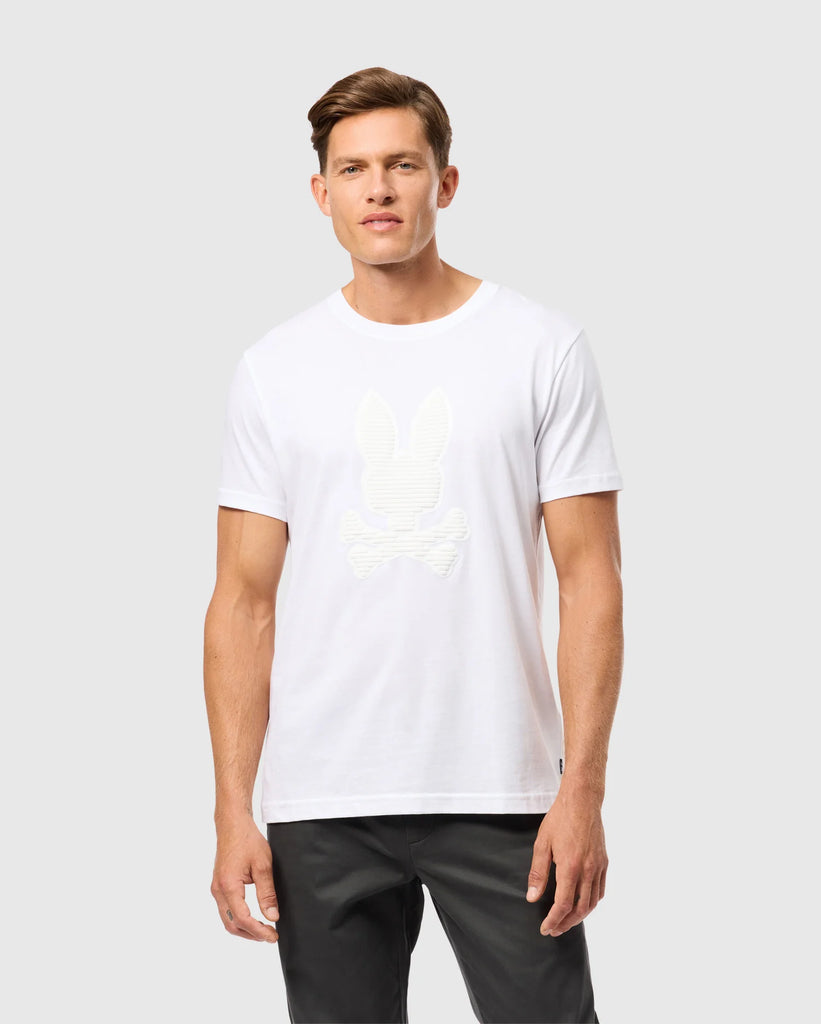 Men's Psycho Bunny Kingston Graphic Tee White