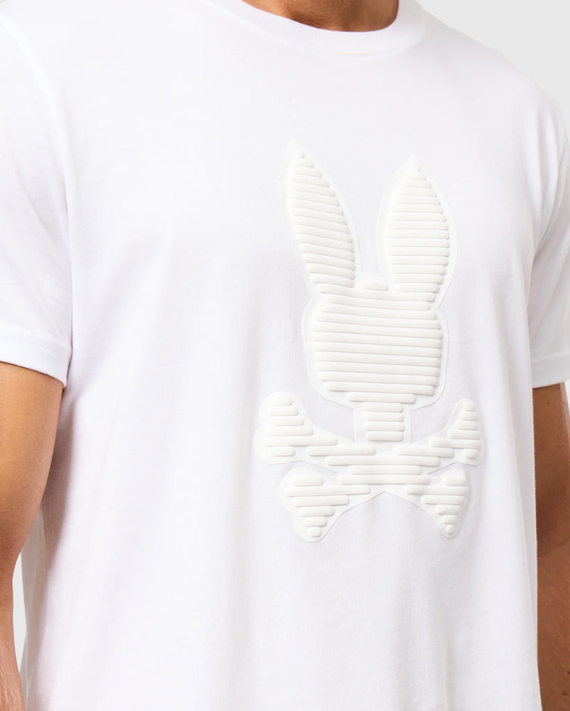 Men's Psycho Bunny Kingston Graphic Tee White