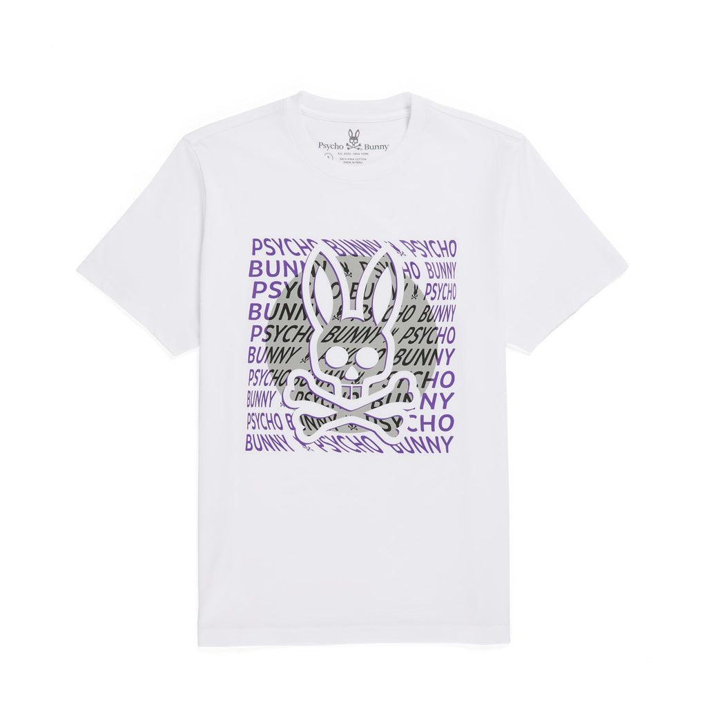 Men's Psycho Bunny Bengal Graphic Tee White