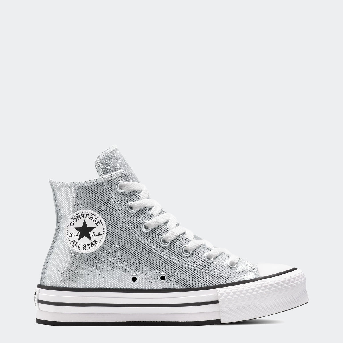 Converse All Star Unisex Silver High Top Tennis Shoes NWT Converse Chuck Taylor All Star High Top Silver for sale | eBay main image 4