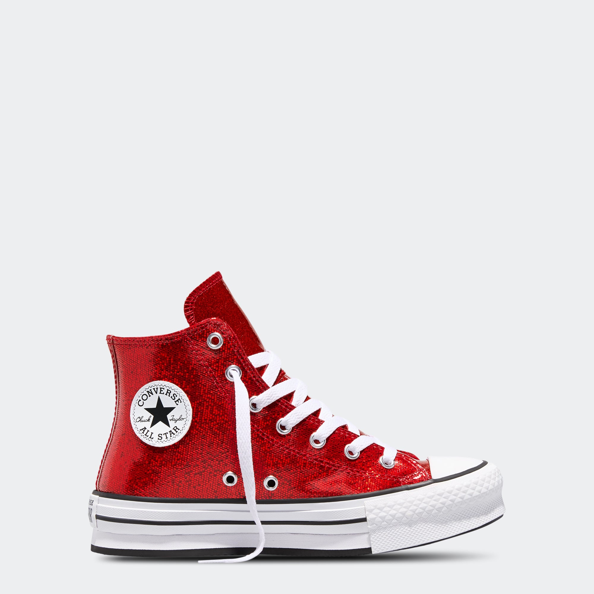 Big Kid Converse Chuck Taylor All Star EVA Lift Platform Wine Red / White