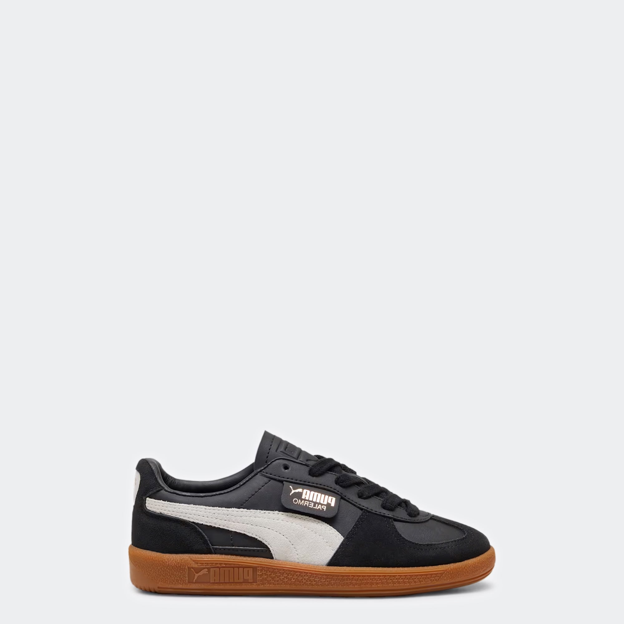 Kids PUMA Palermo Leather Shoes Black