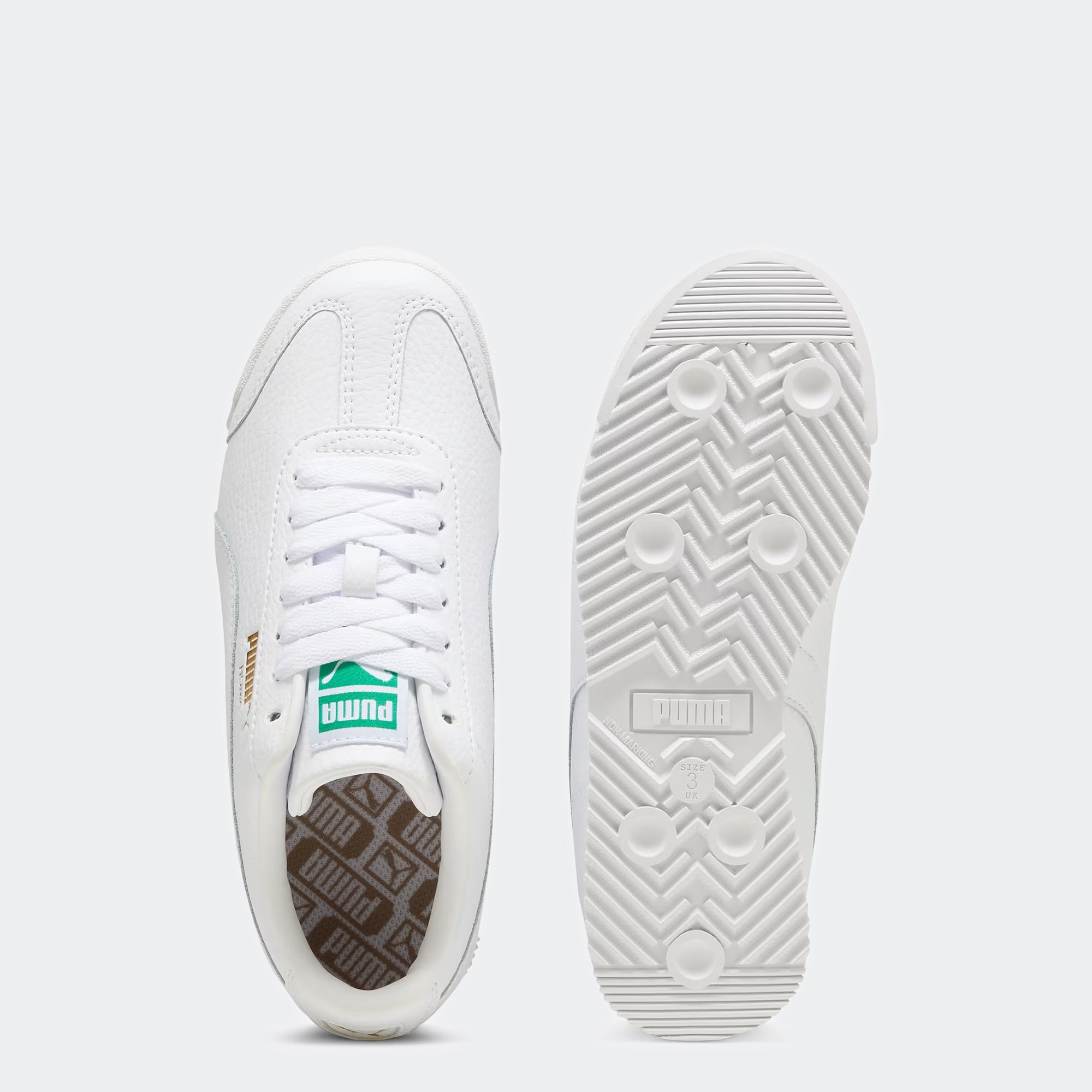 Big Kids PUMA Roma 24 Standard White