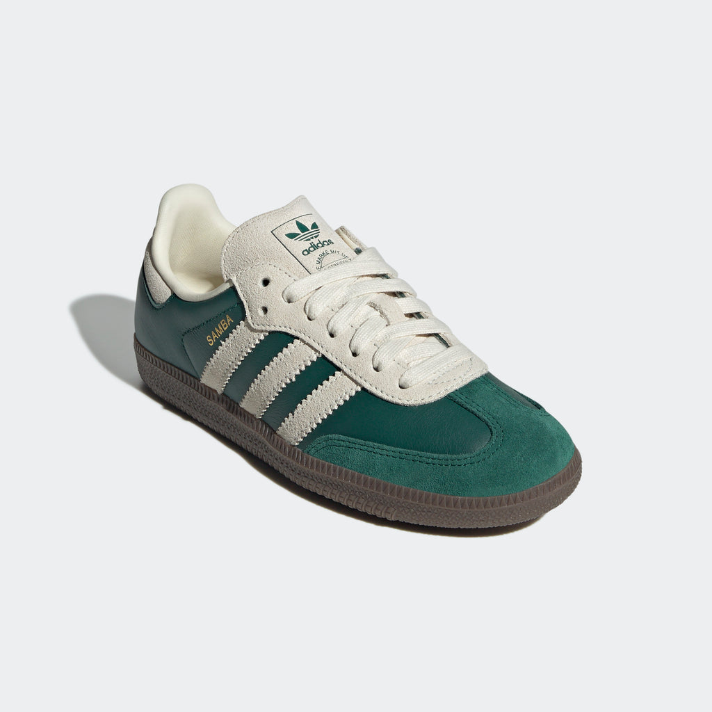 Big Kids adidas Originals Samba OG Shoes Collegiate Green