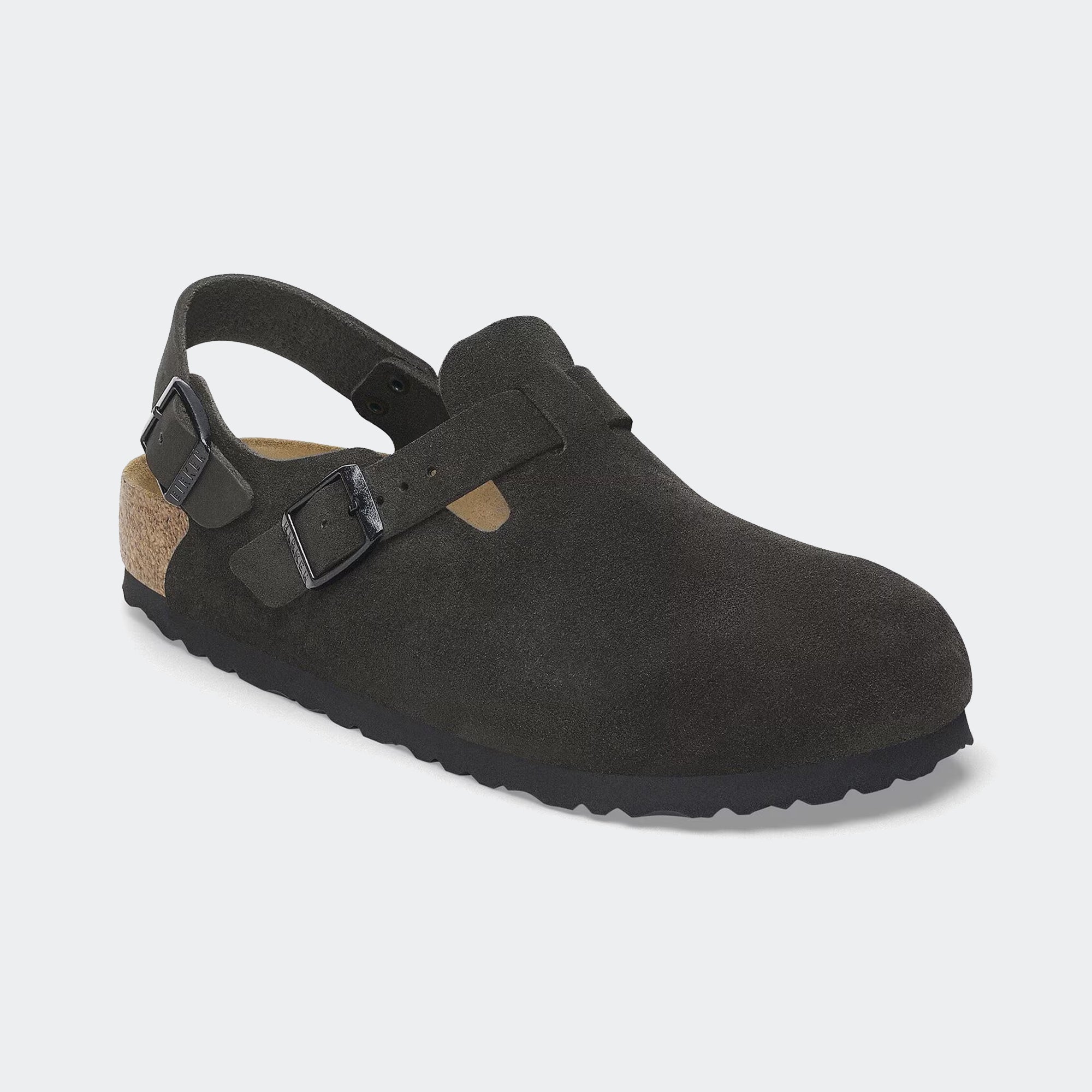 Men's BIRKENSTOCK Tokio Suede Leather Black | Chicago City Sports