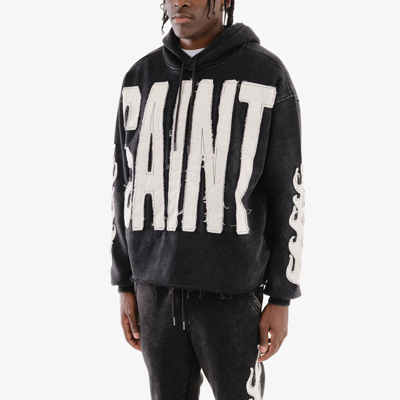 Men's Copper Rivet Saint Hoodie Black