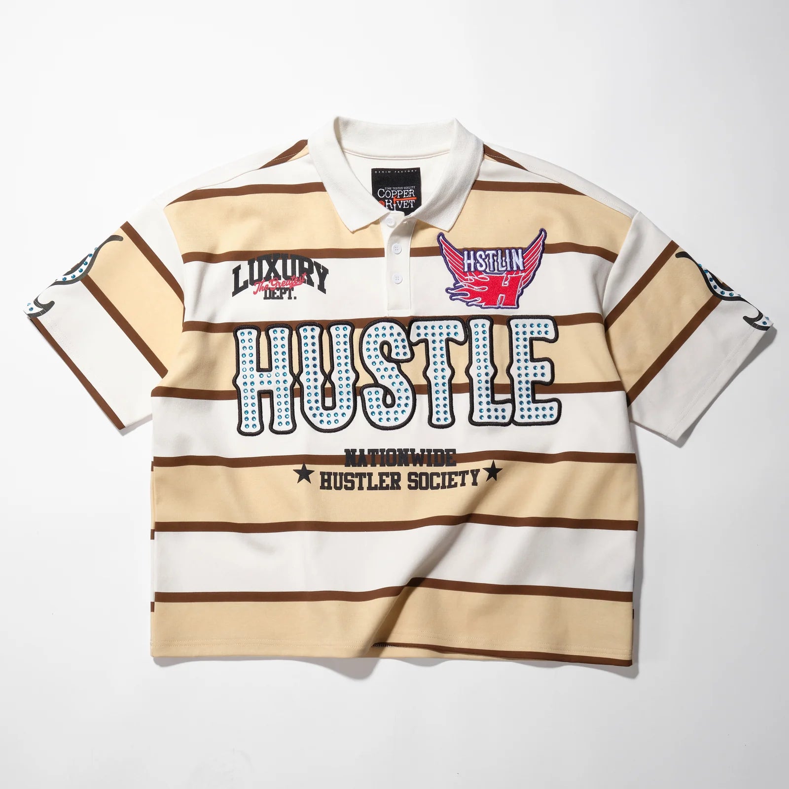 Men's Copper Rivet Hustle Polo Sand