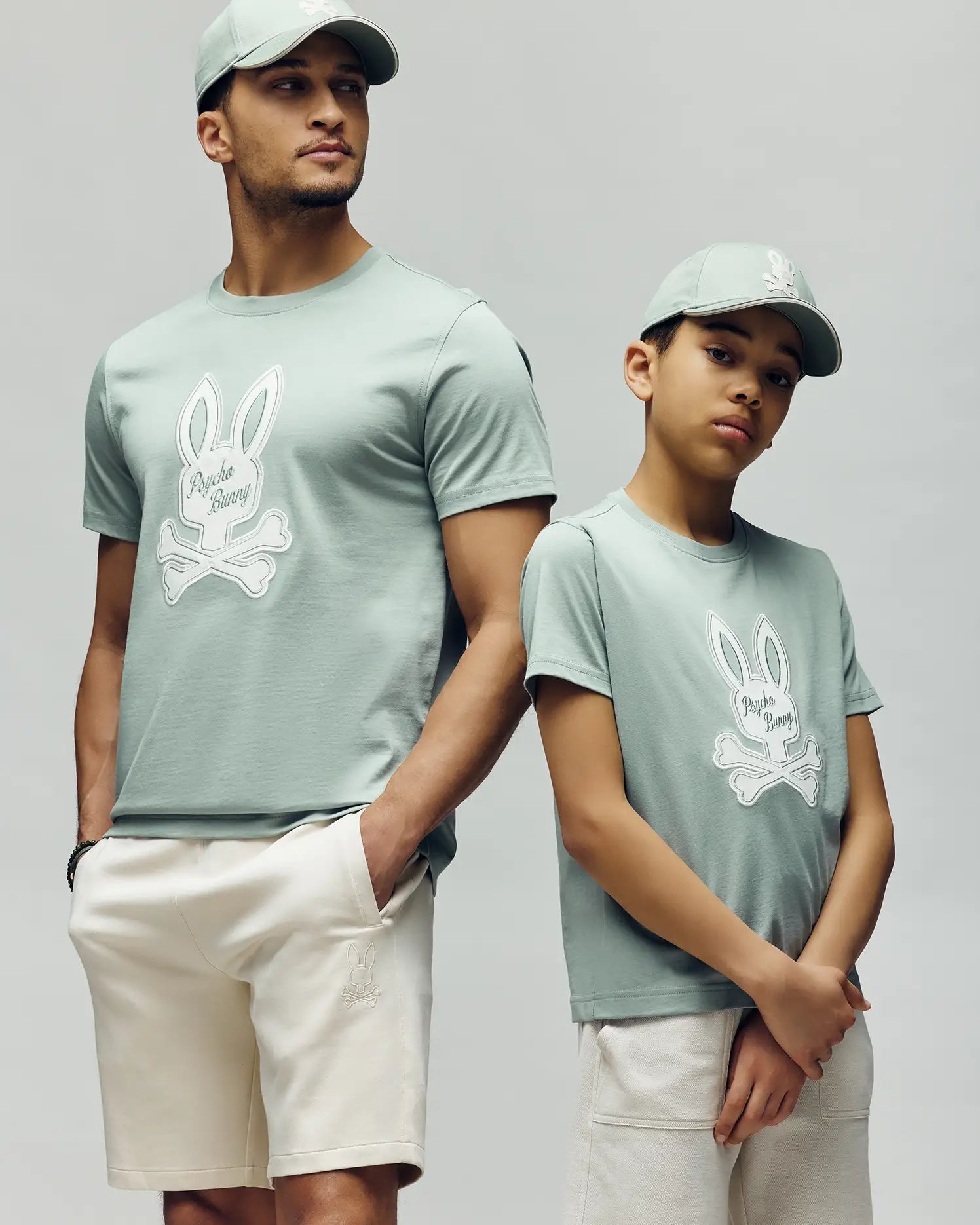 Men's Psycho Bunny Derek Center Graphic Tee Iceberg Green
