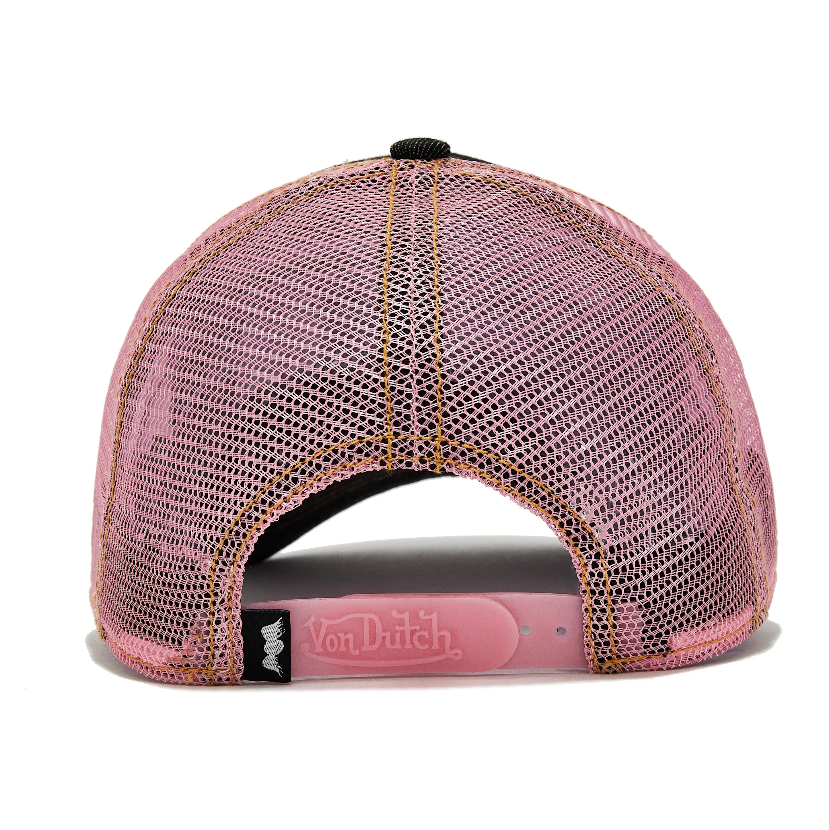 Von Dutch Tagged Trucker Hat Black Pink