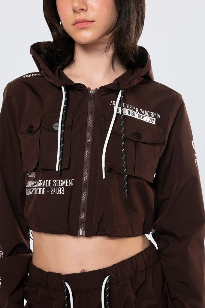 Women's Smoke Rise Hooded Utility Jacket Espresso