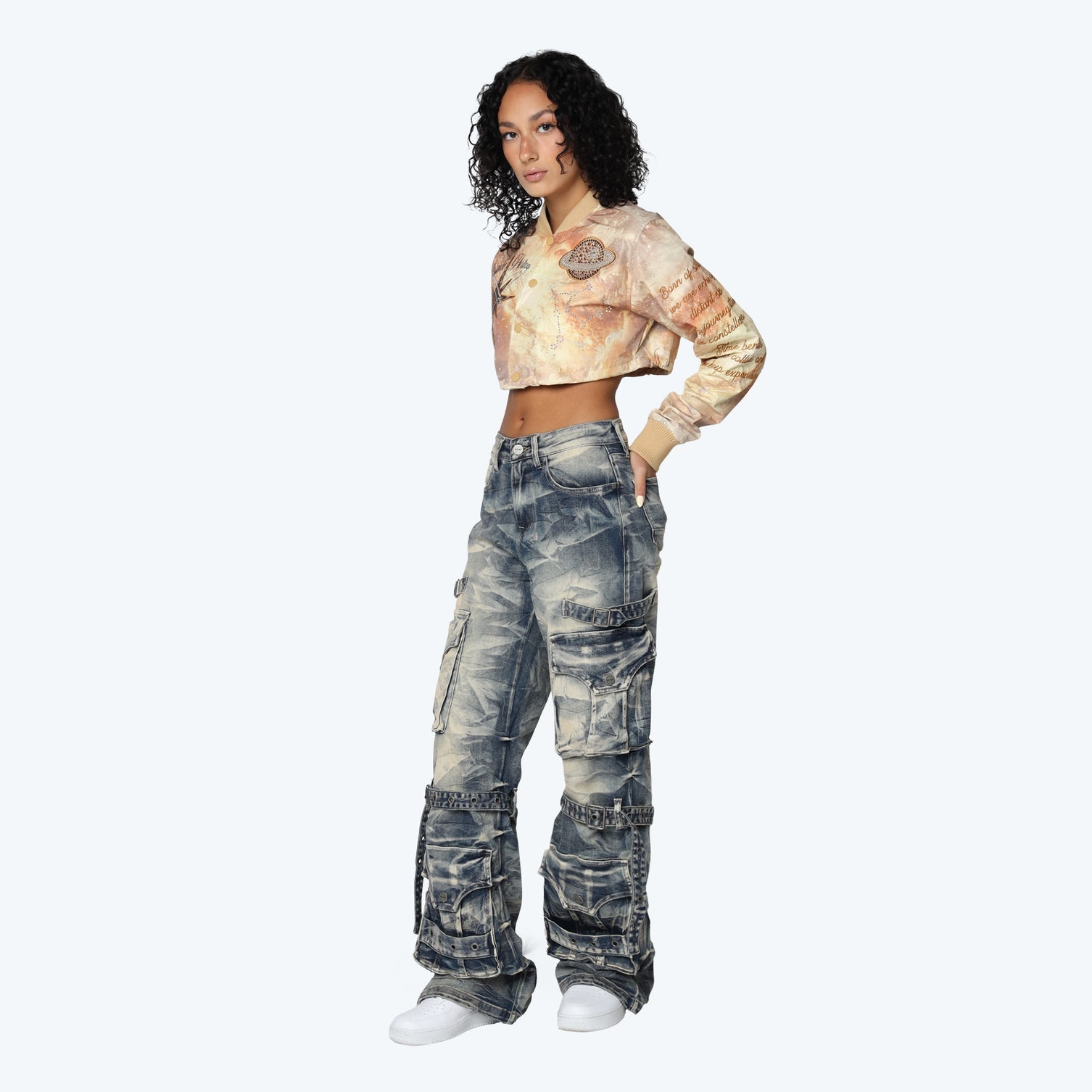 Women's Smoke Rise High Rise Wide Leg Jeans Blue Toast