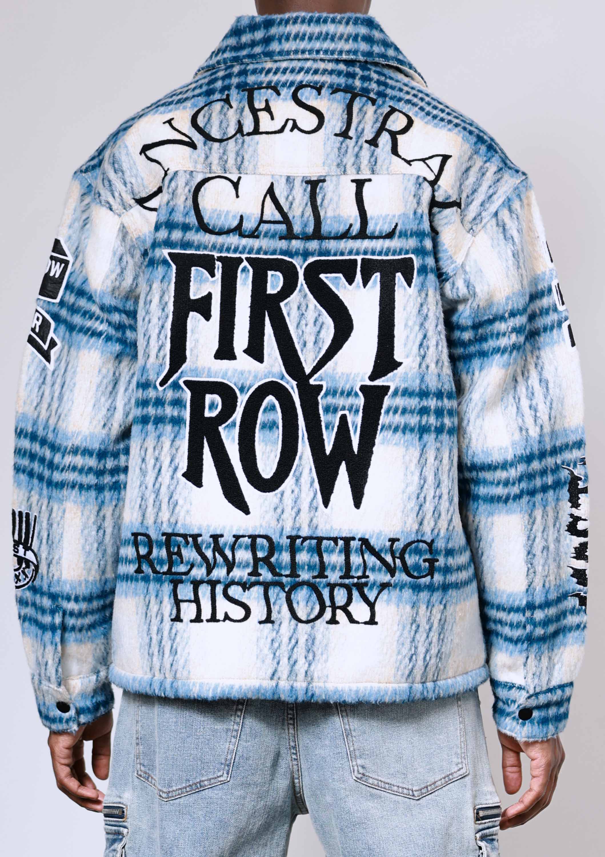 Men's First Row Ancestral Call Shacket Blue