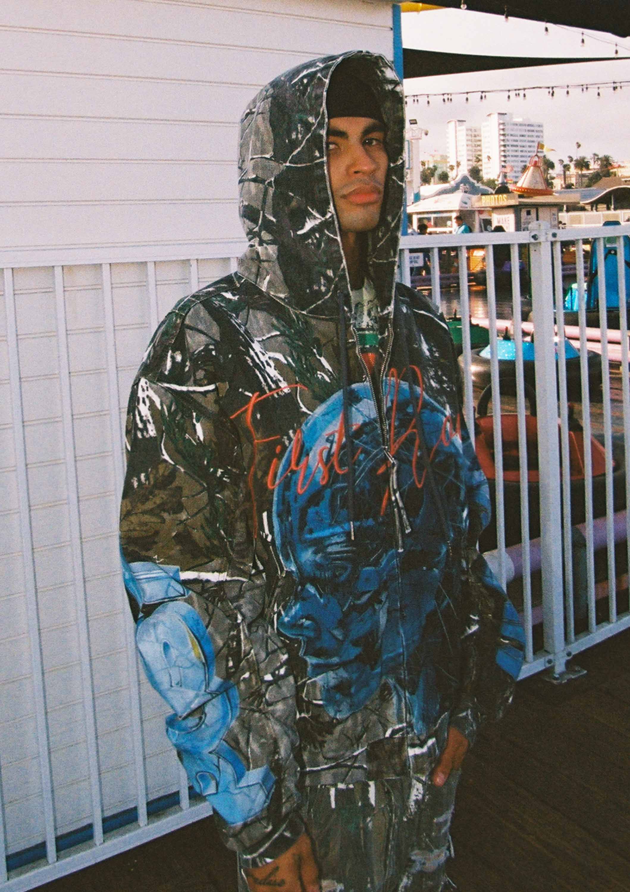 Men's First Row Post Human New Born Hood Jacket