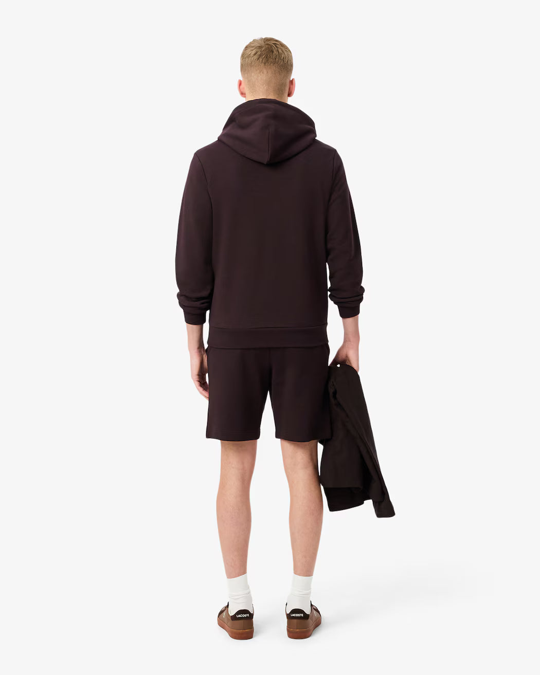 Men's Lacoste Regular Fit Fleece Shorts Brown