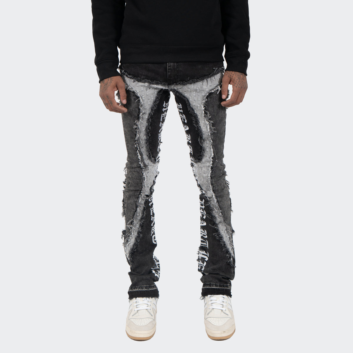 TMTY Heartless Tattoo Stacked Skinny Jeans | Chicago City Sports