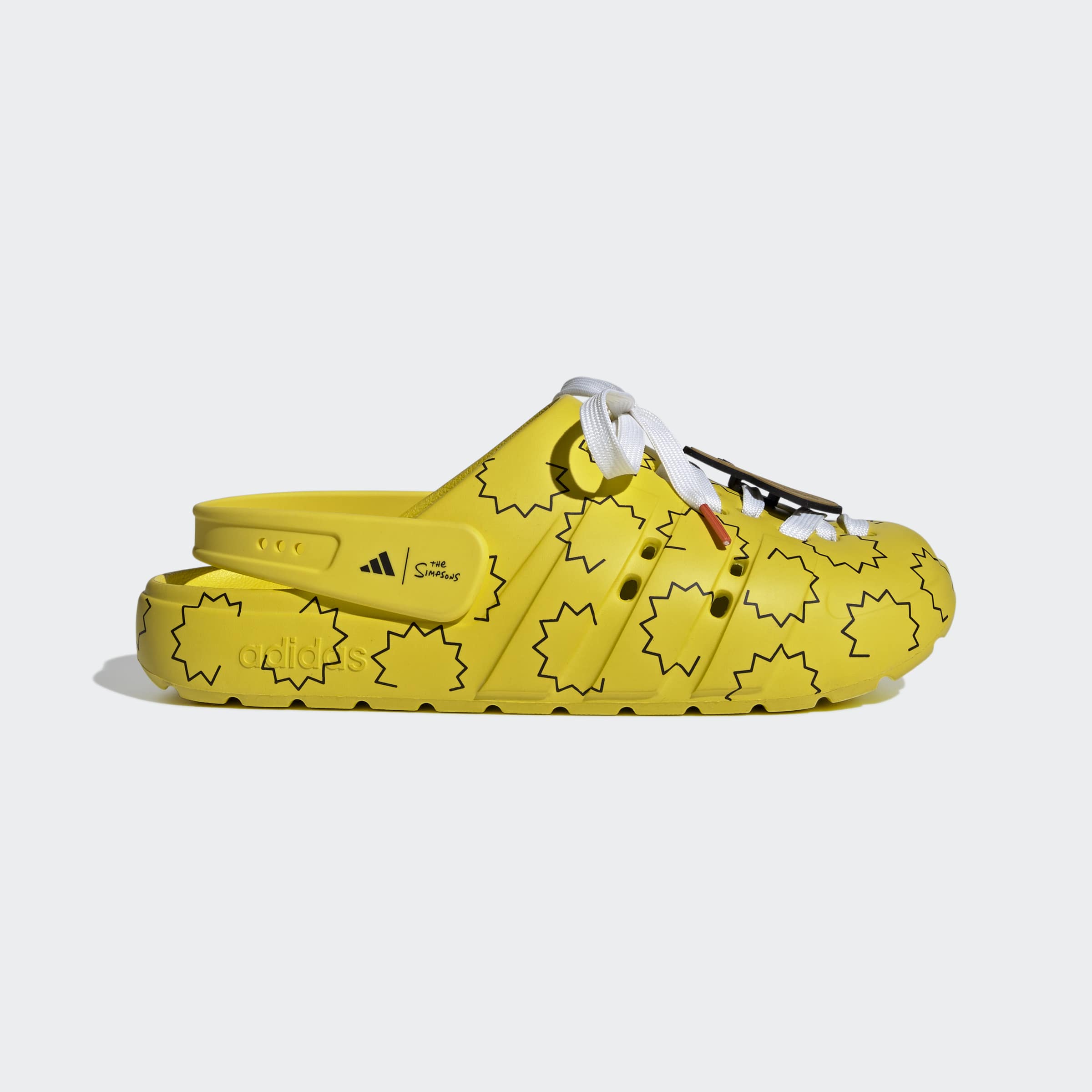 Men's adidas Originals Adilette Clog Simpson Yellow