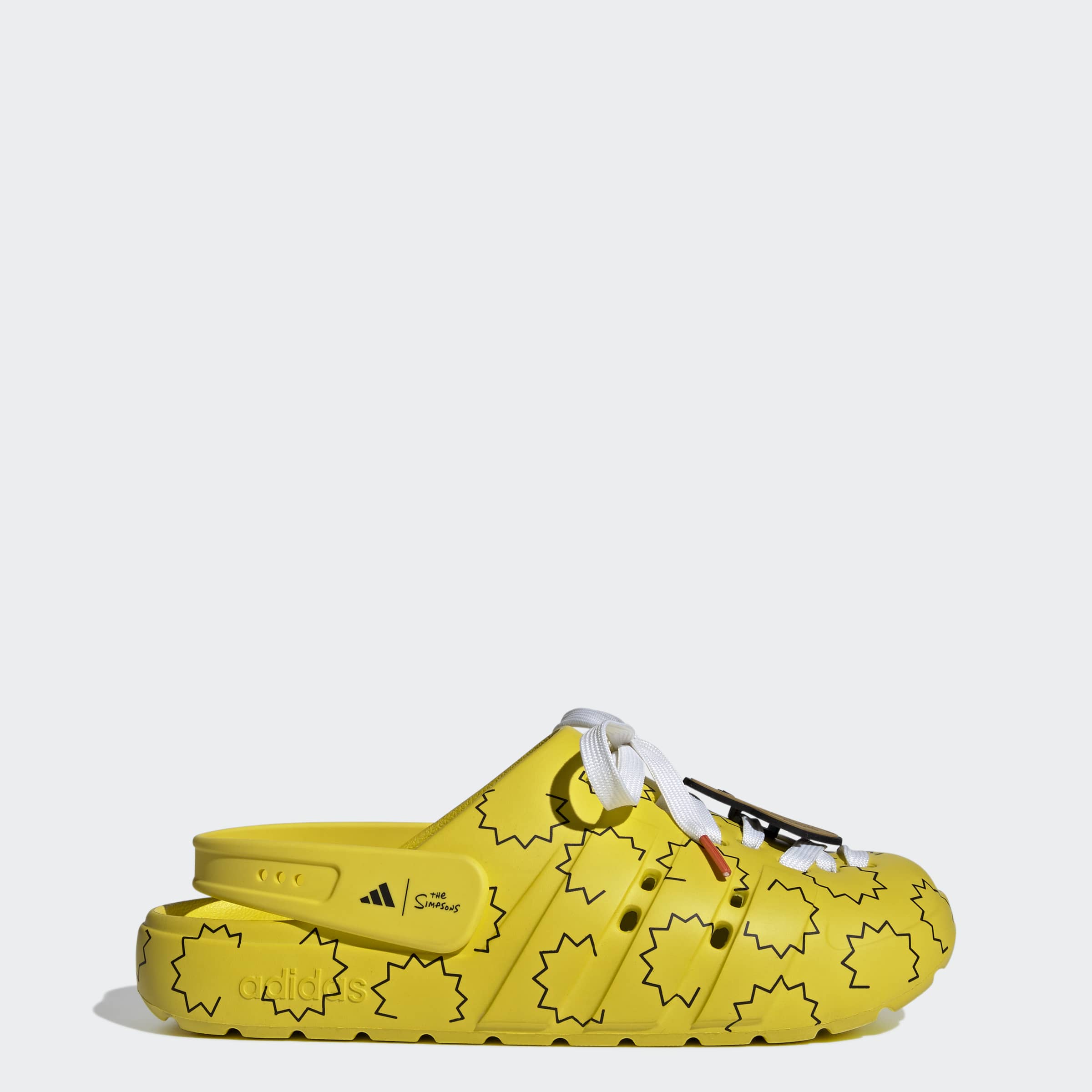 Men's adidas Originals Adilette Clog Simpson Yellow