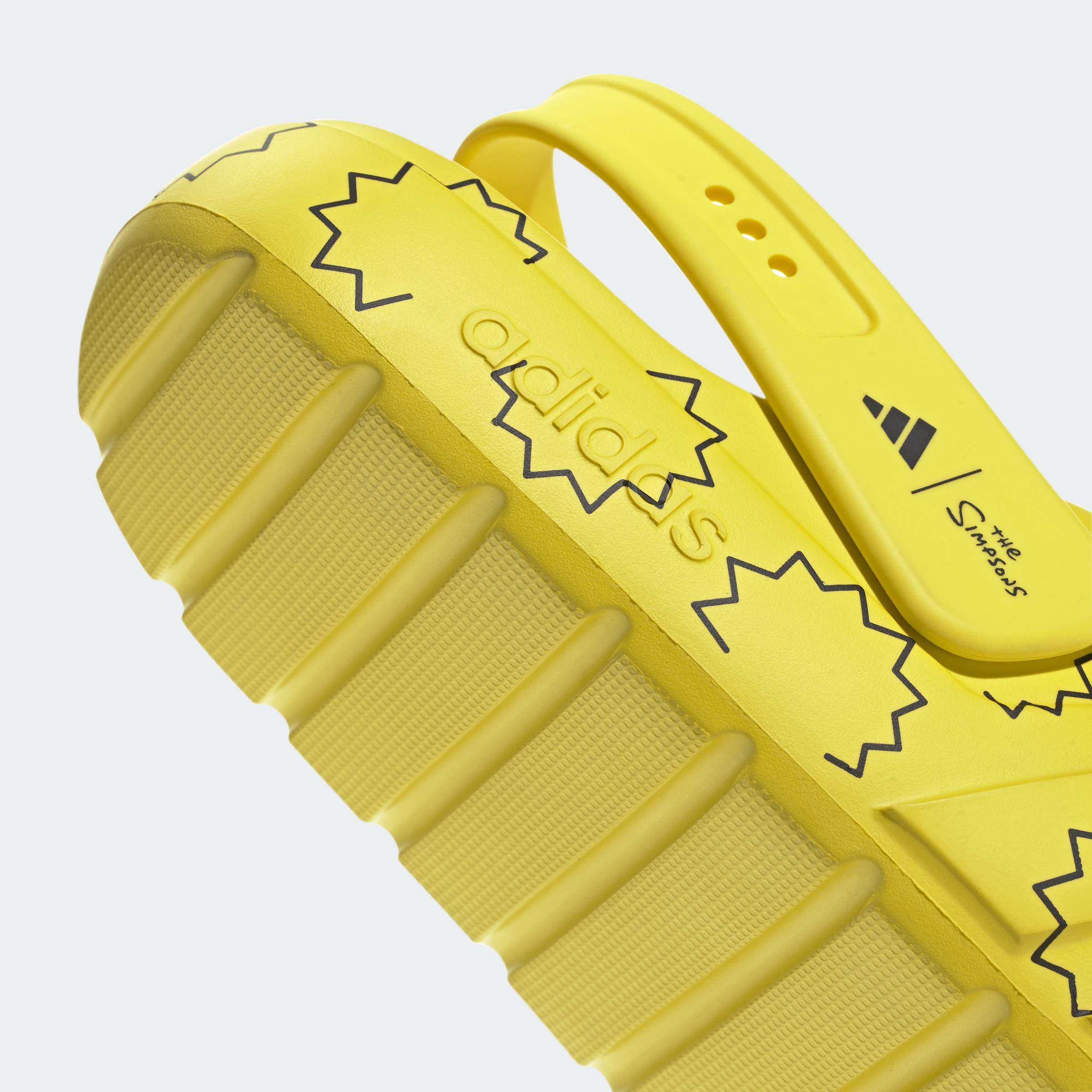 Men's adidas Originals Adilette Clog Simpson Yellow
