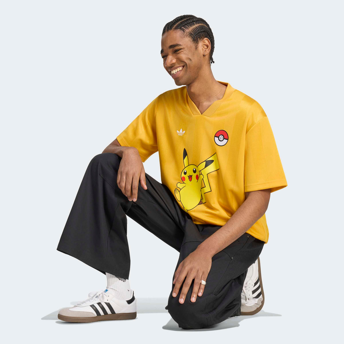 Men's adidas Originals X Pokémon Loose Jersey Pikachu