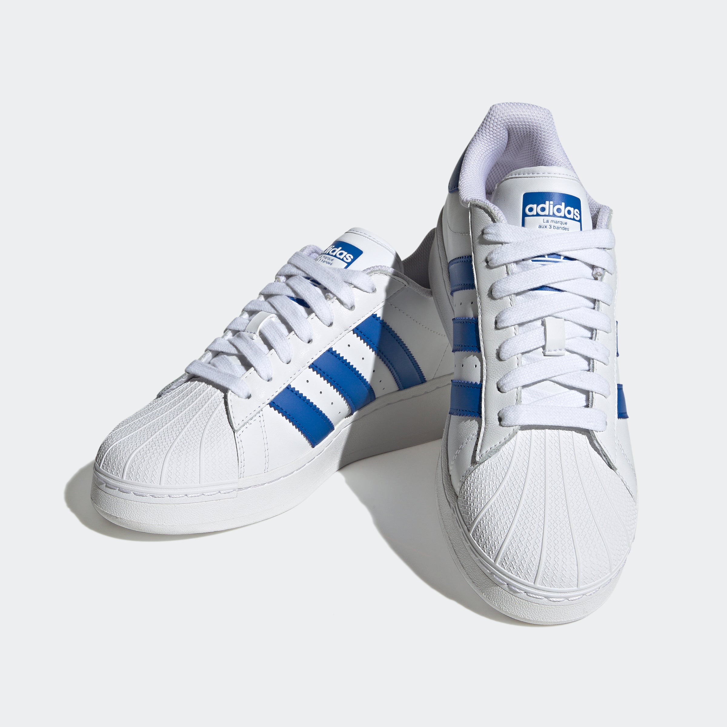 adidas Originals Superstar XLG trainers in white/red
