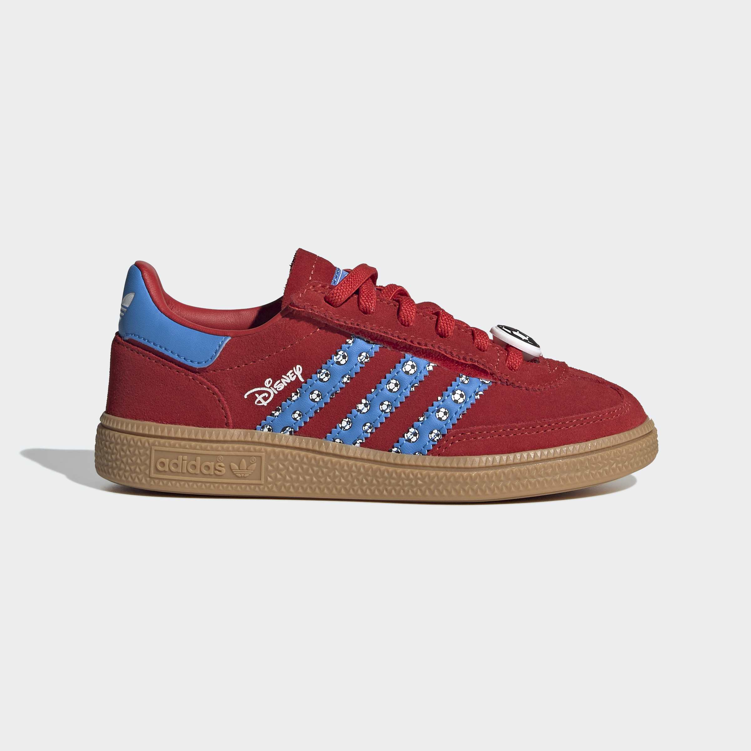 Little Kids adidas Originals Handball Spezial Comfort Closure Elastic Lace Shoes Red
