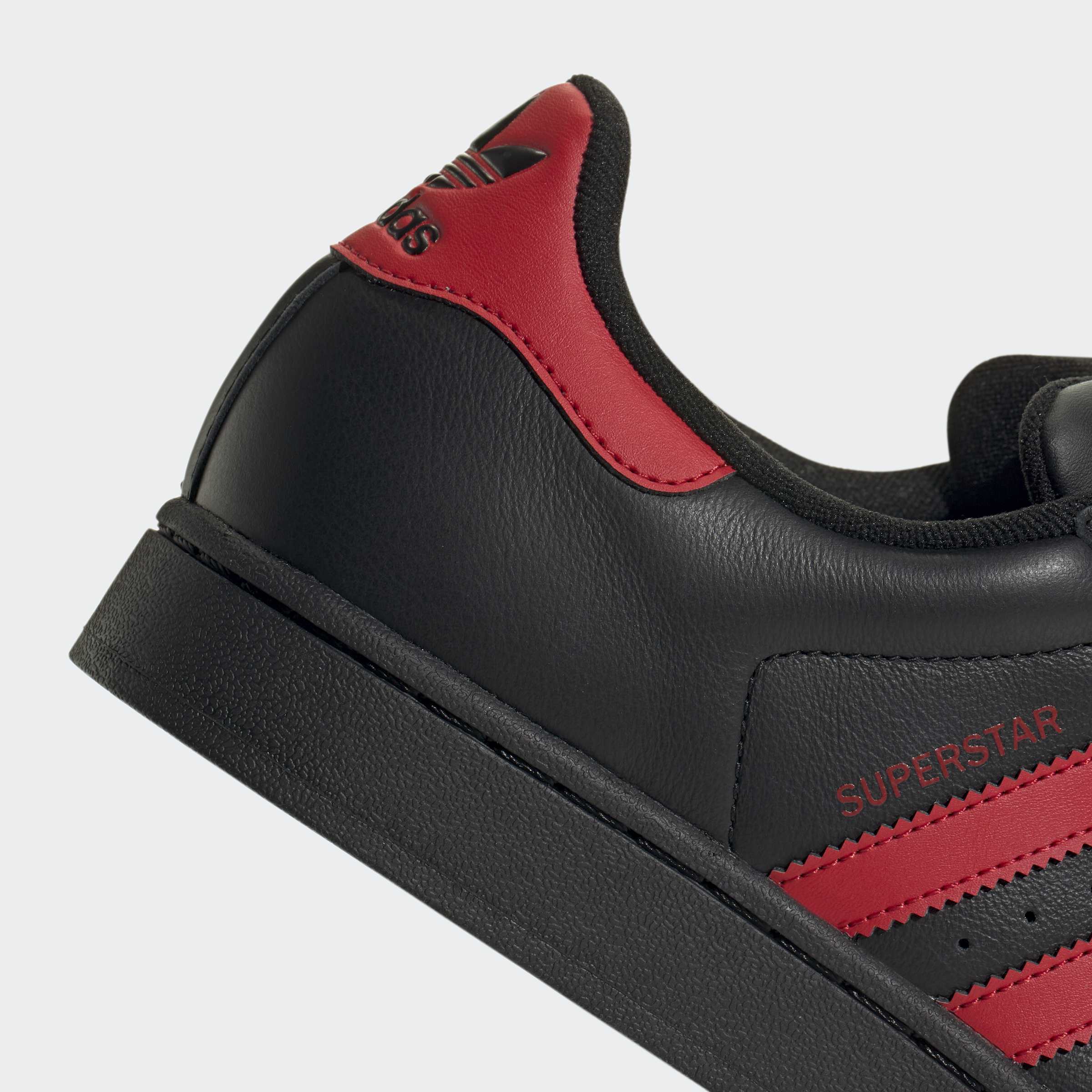Men's adidas Originals Superstar II Shoes Core Black / Better Scarlet