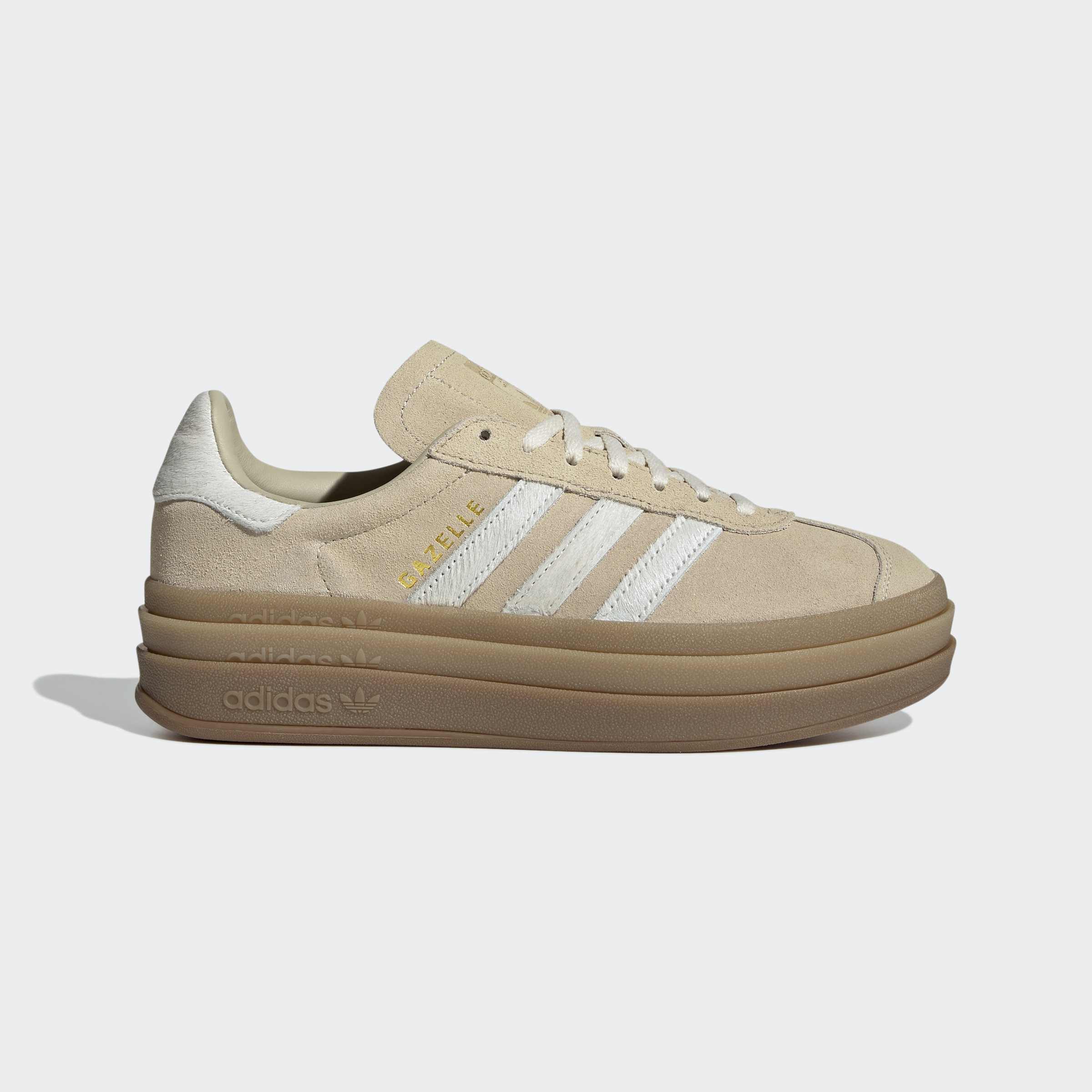 Women's adidas Originals Gazelle Bold Shoes Stone Khaki