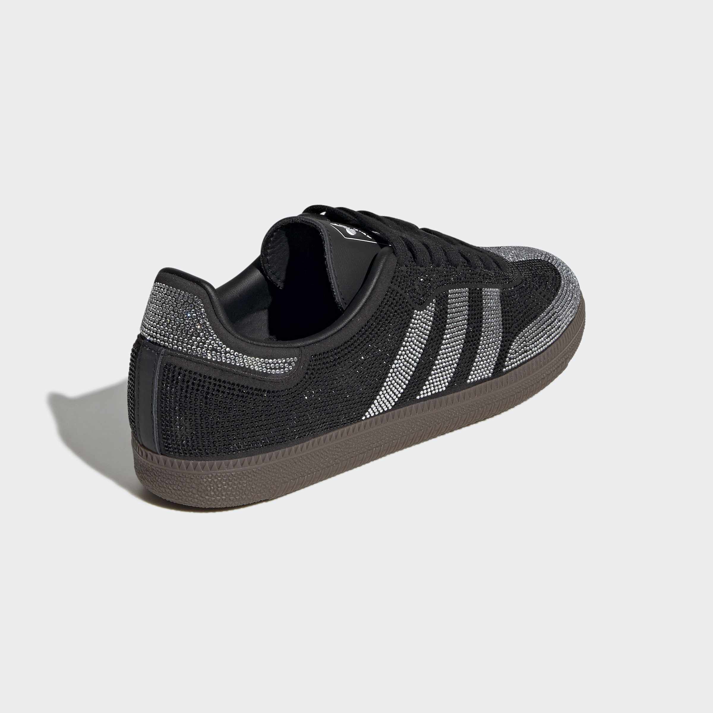 Women's adidas Originals Samba OG Shoes Black Rhinestone