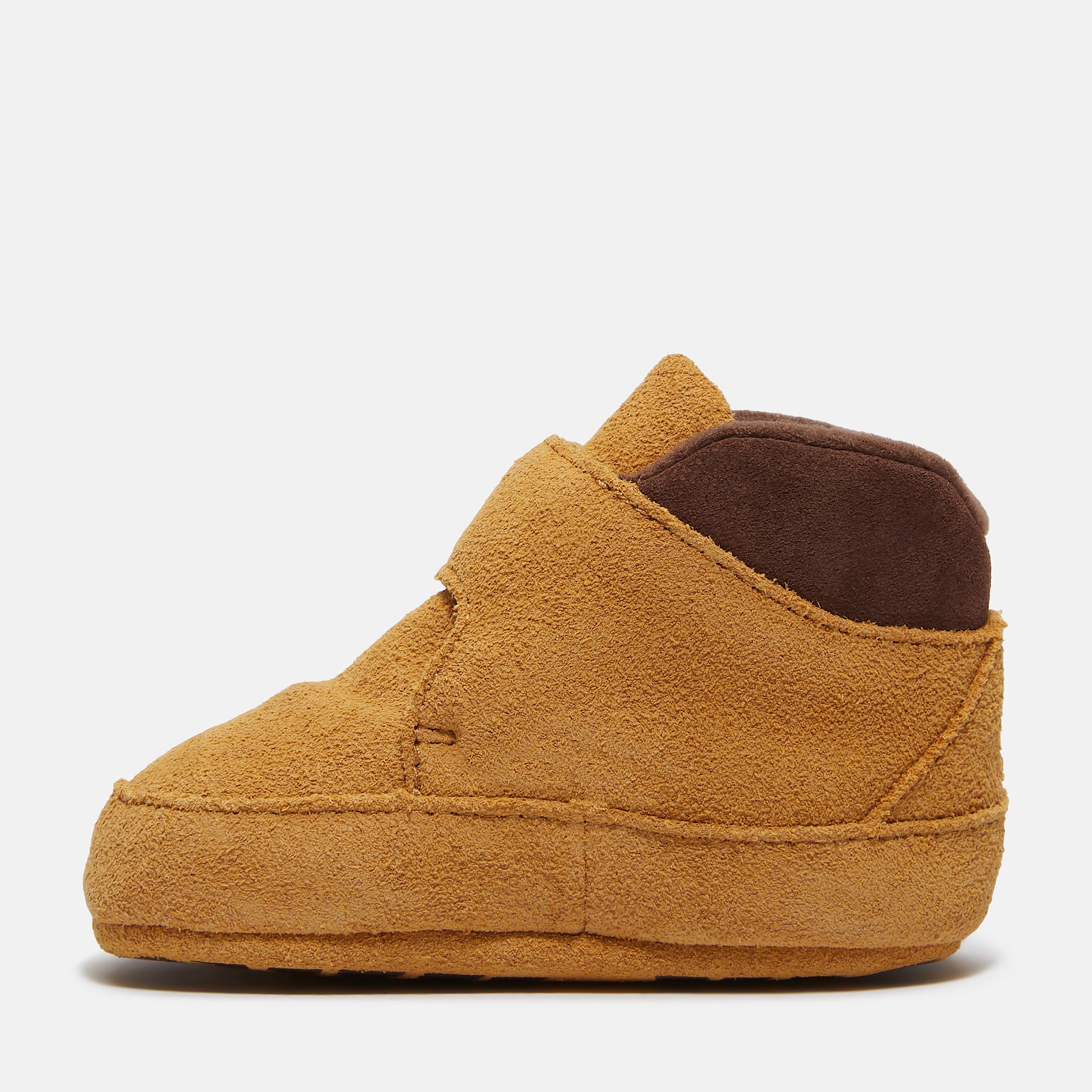 Infant Timberland Crib Bootie Mid Hook-and-Loop Boot Wheat Suede