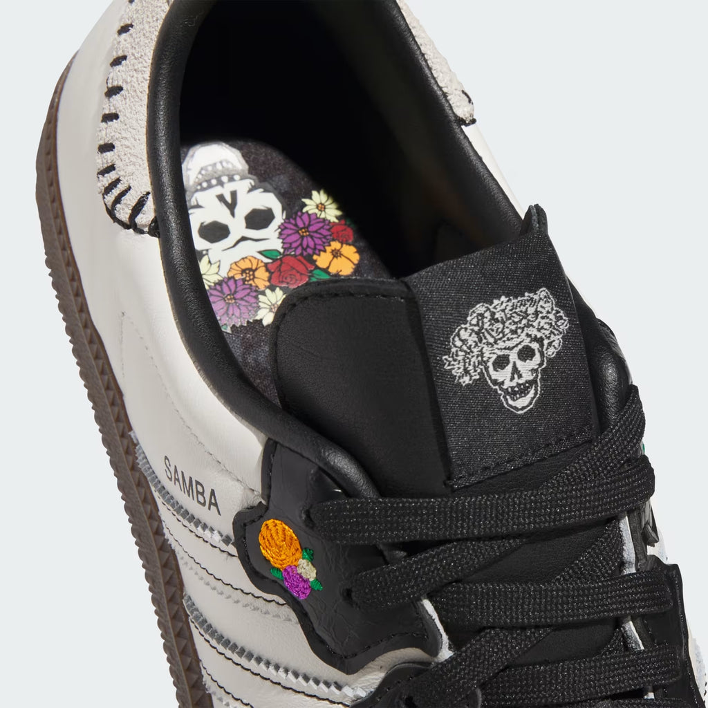 Men's adidas Originals Samba OG Día De Los Muertos Shoes Off White