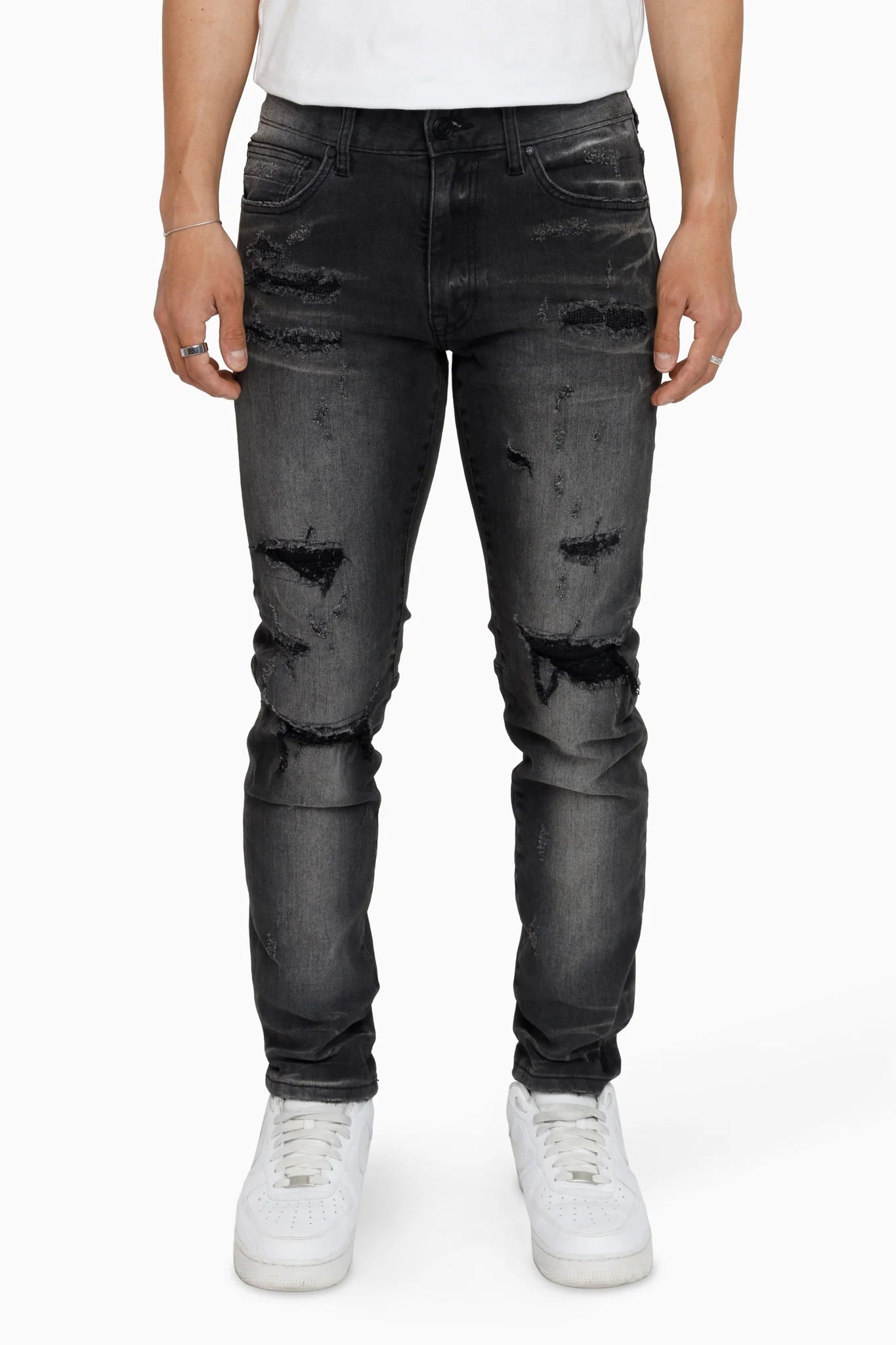 Men's Smoke Rise Vintage Washed Jeans Kuma Black