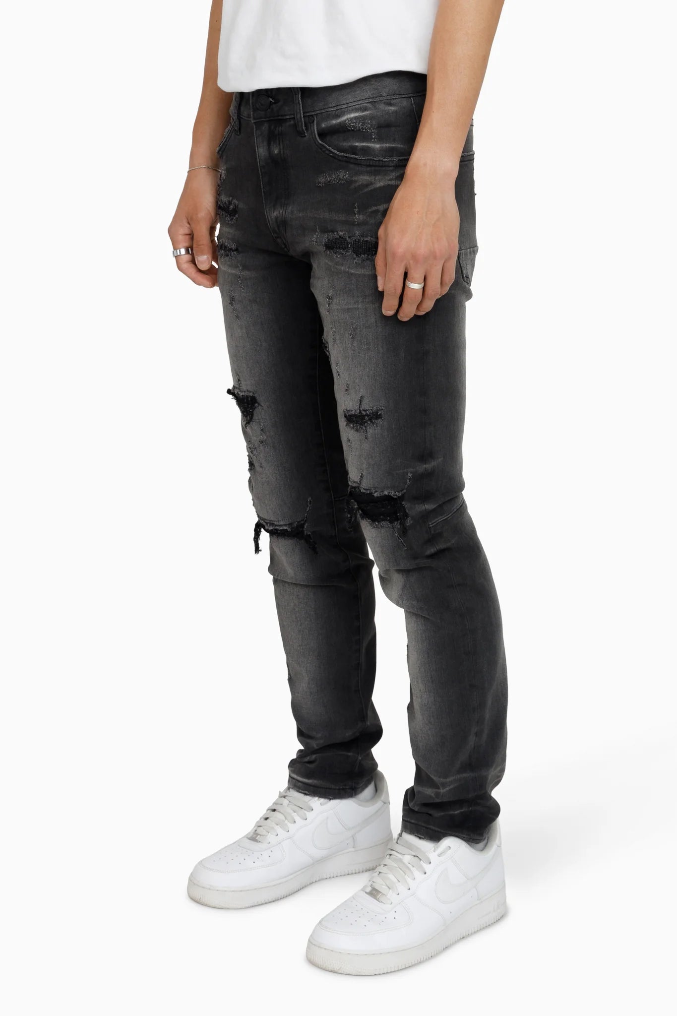 Men's Smoke Rise Vintage Washed Jeans Kuma Black