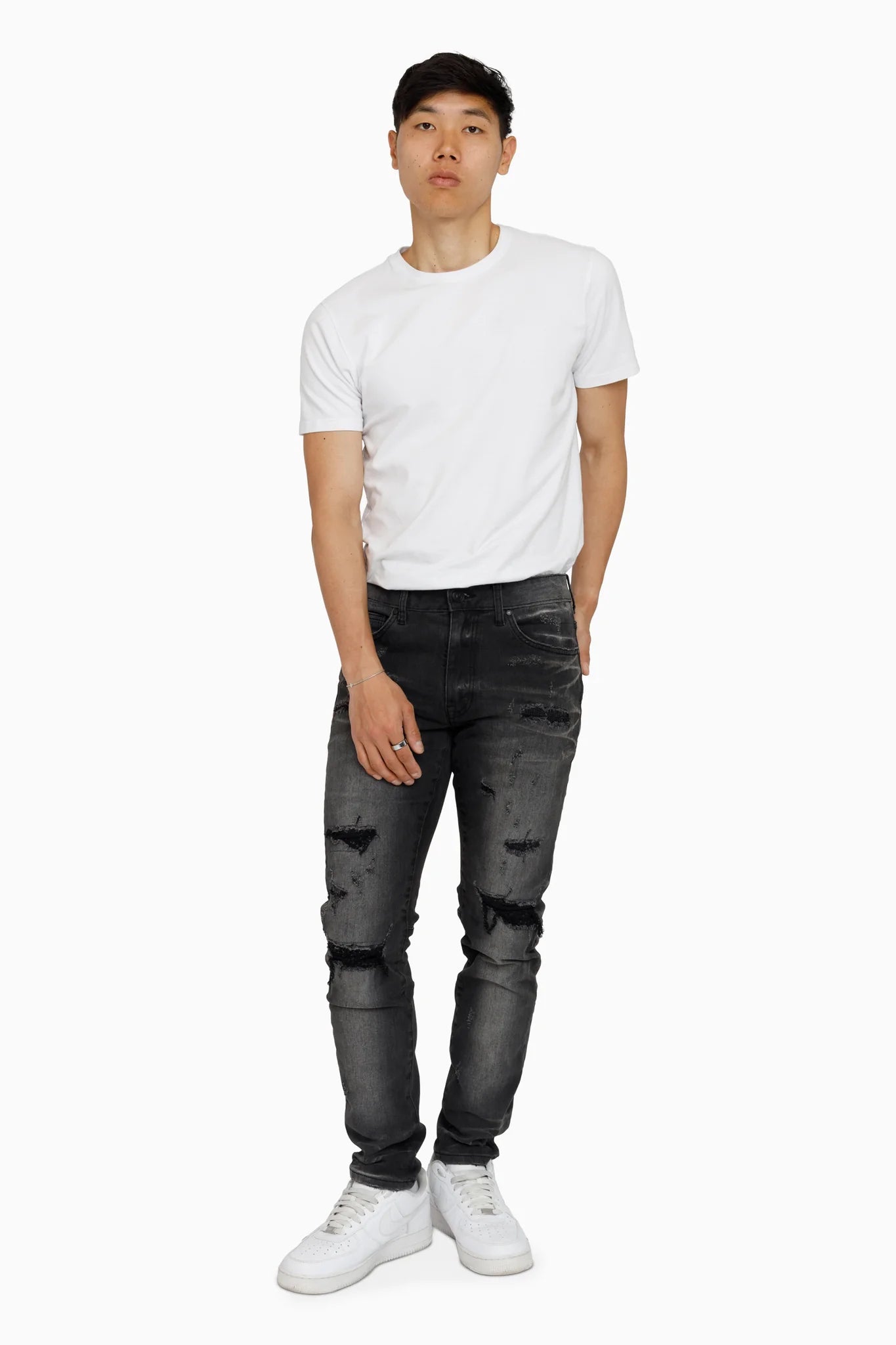 Men's Smoke Rise Vintage Washed Jeans Kuma Black