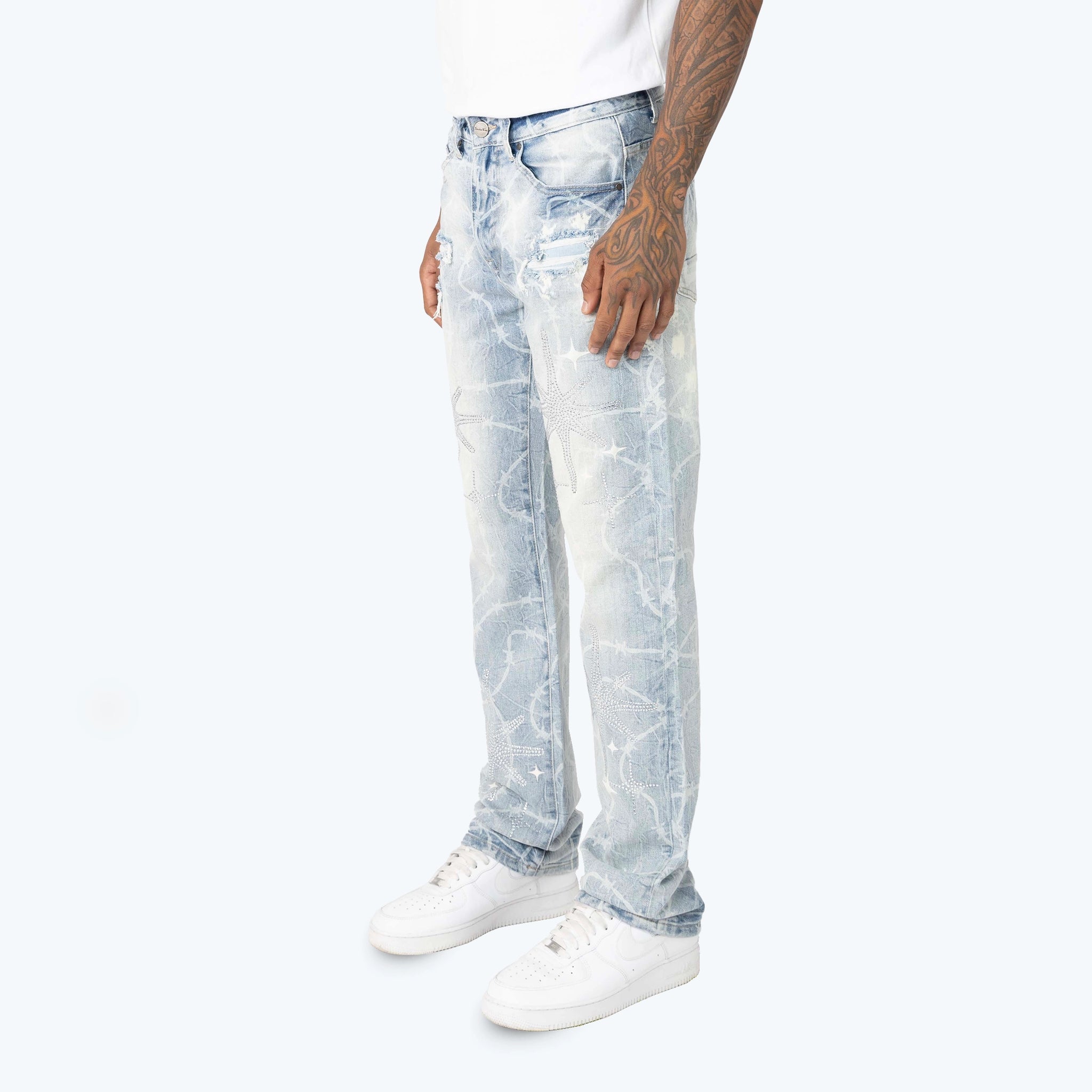 Men's Smoke Rise Long Straight Dystopia Jeans Cobra Blue