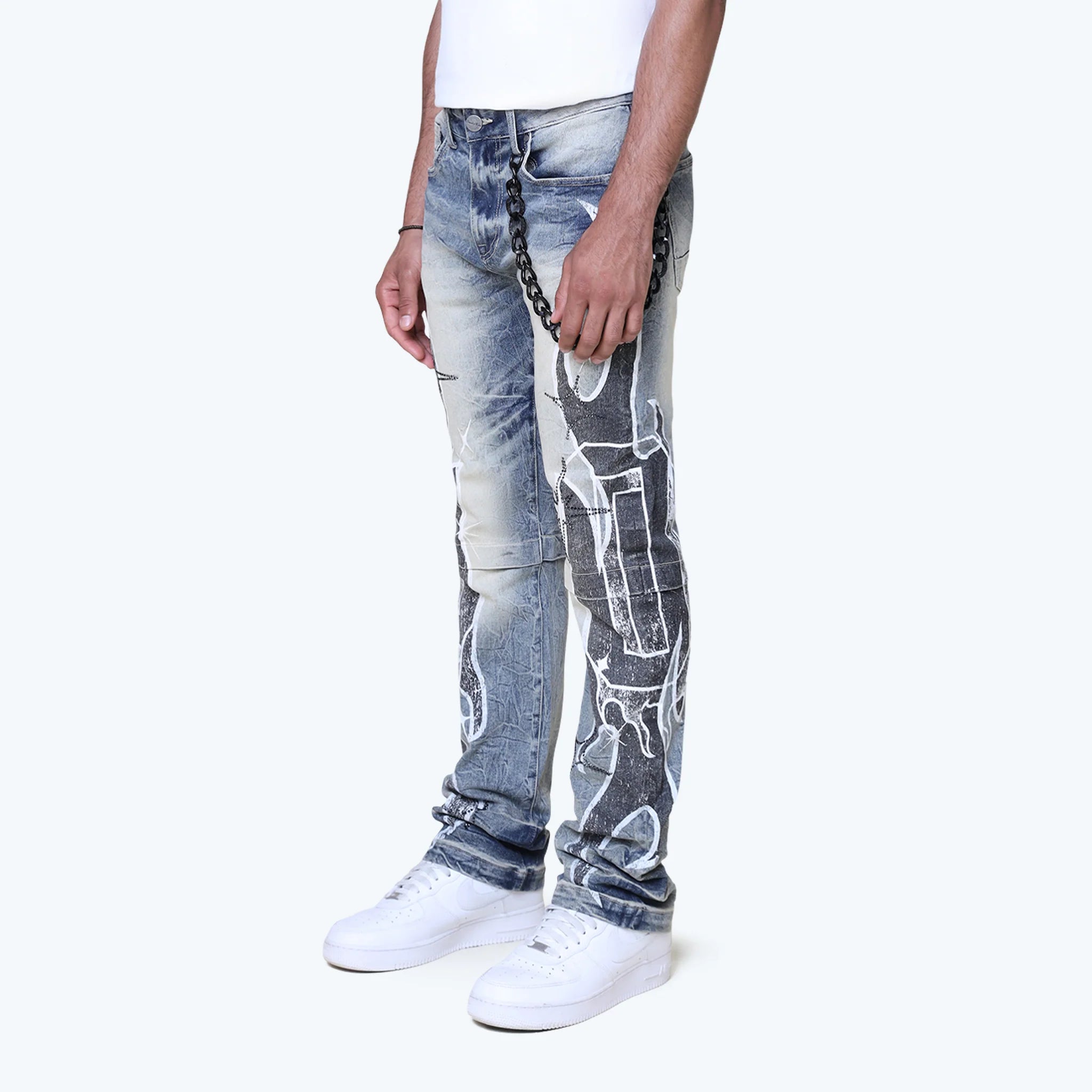 Men's Smoke Rise Long Straight Unbreakable Jeans Hazel Blue