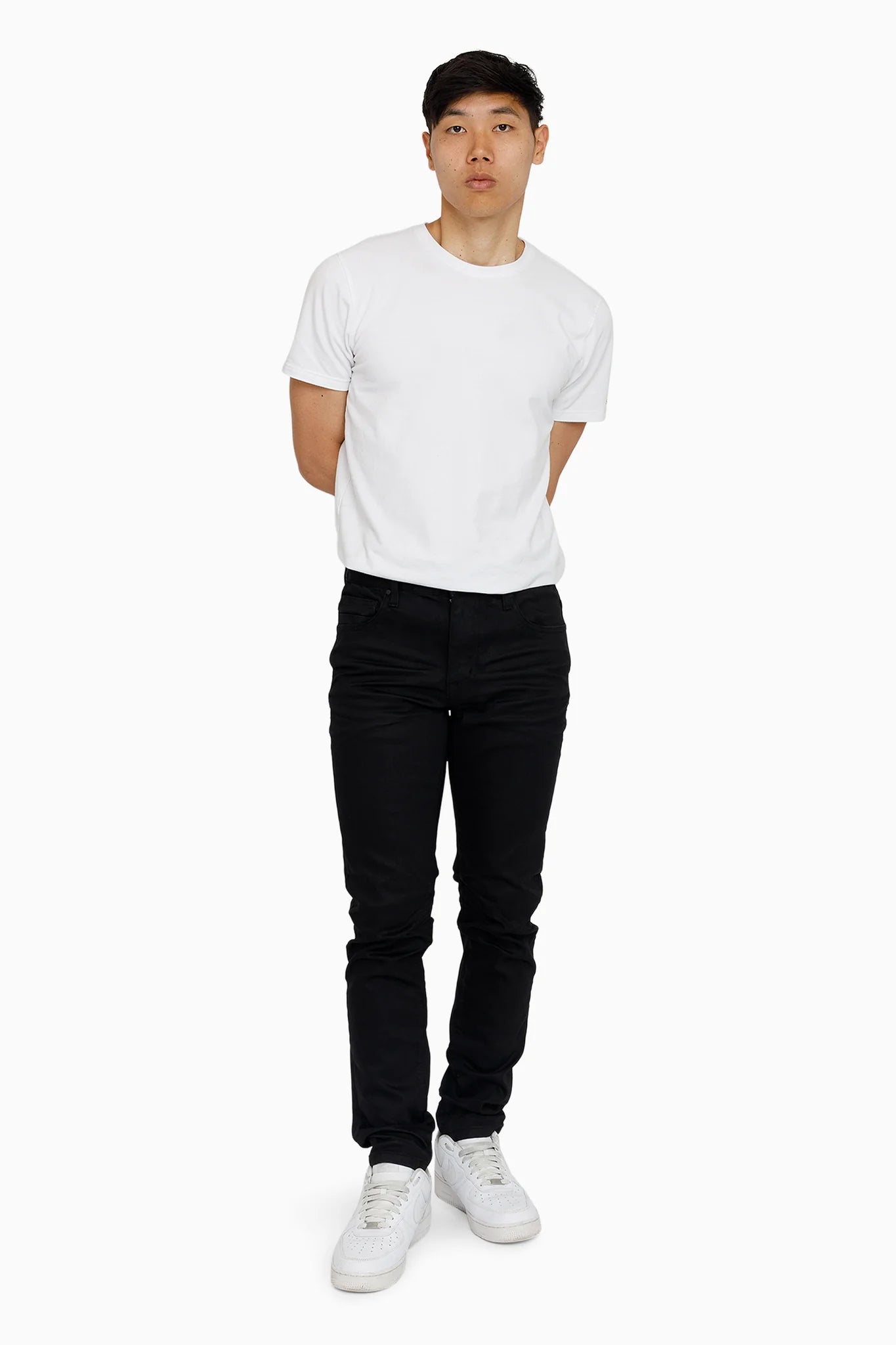 Men's Smoke Rise Essential Dry Effect Washed Jeans Jet Black