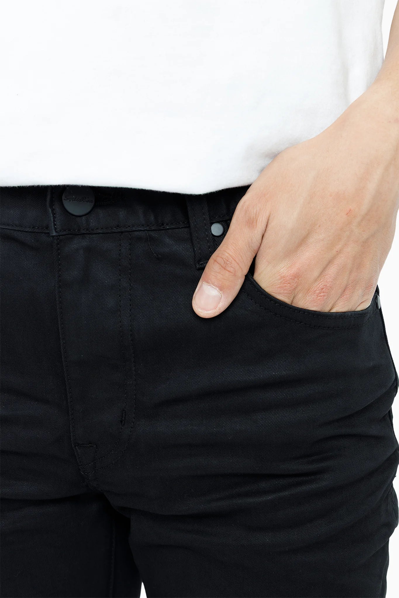 Men's Smoke Rise Essential Dry Effect Washed Jeans Jet Black