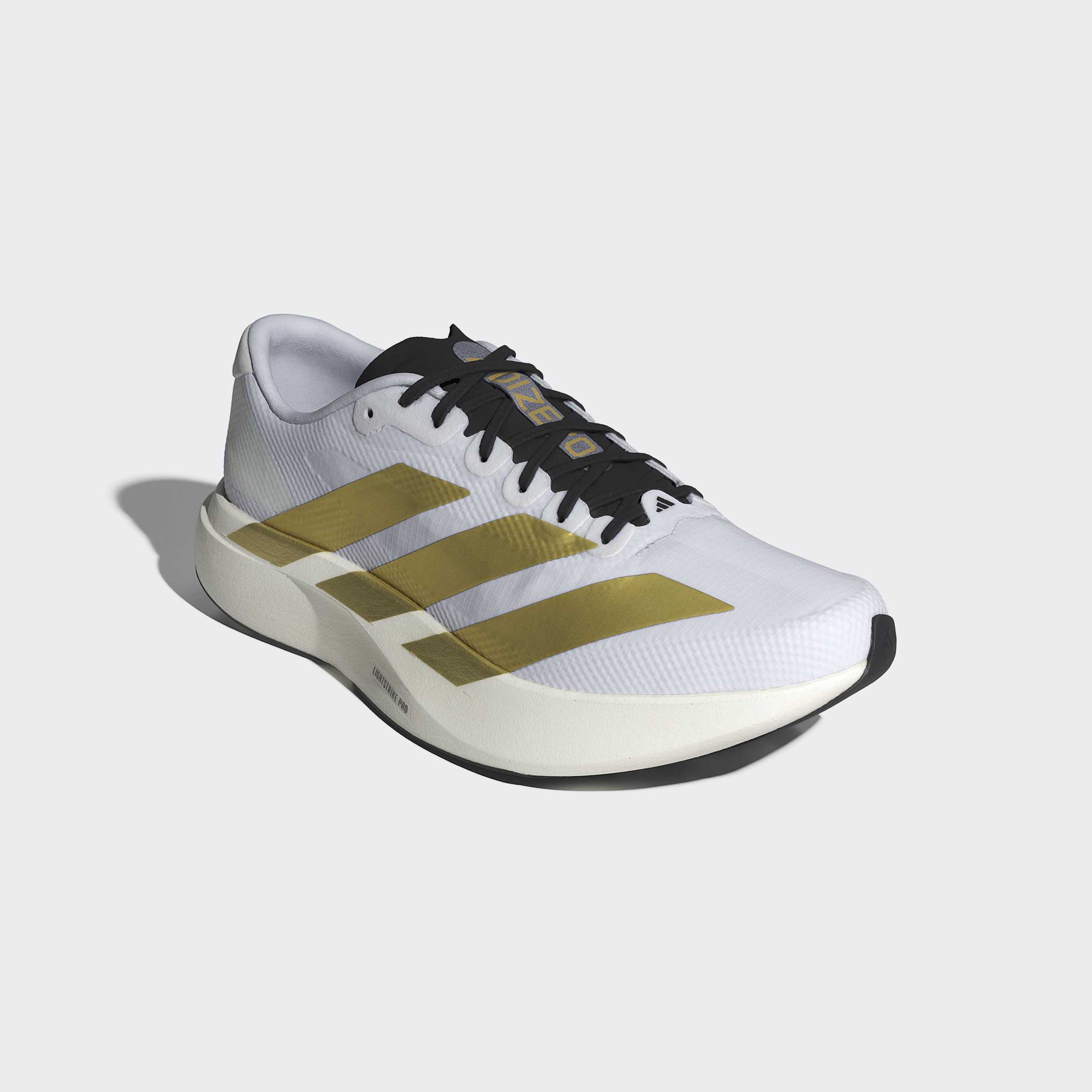 Men's adidas Running Adizero Evo SL Woven Shoes Cloud White / Matte Gold