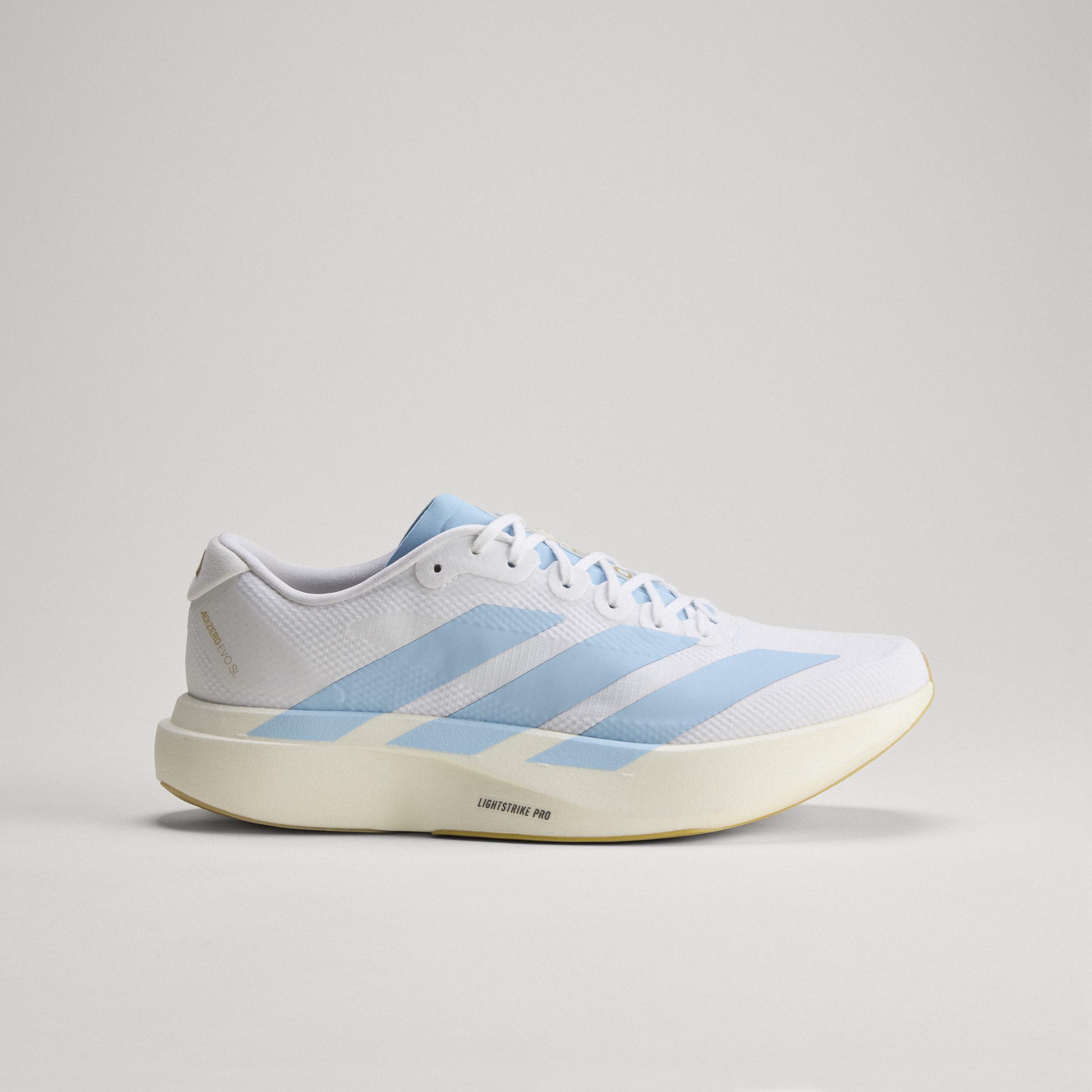 Men's adidas Running Adizero Evo SL Woven Shoes Cloud White / Clear Blue