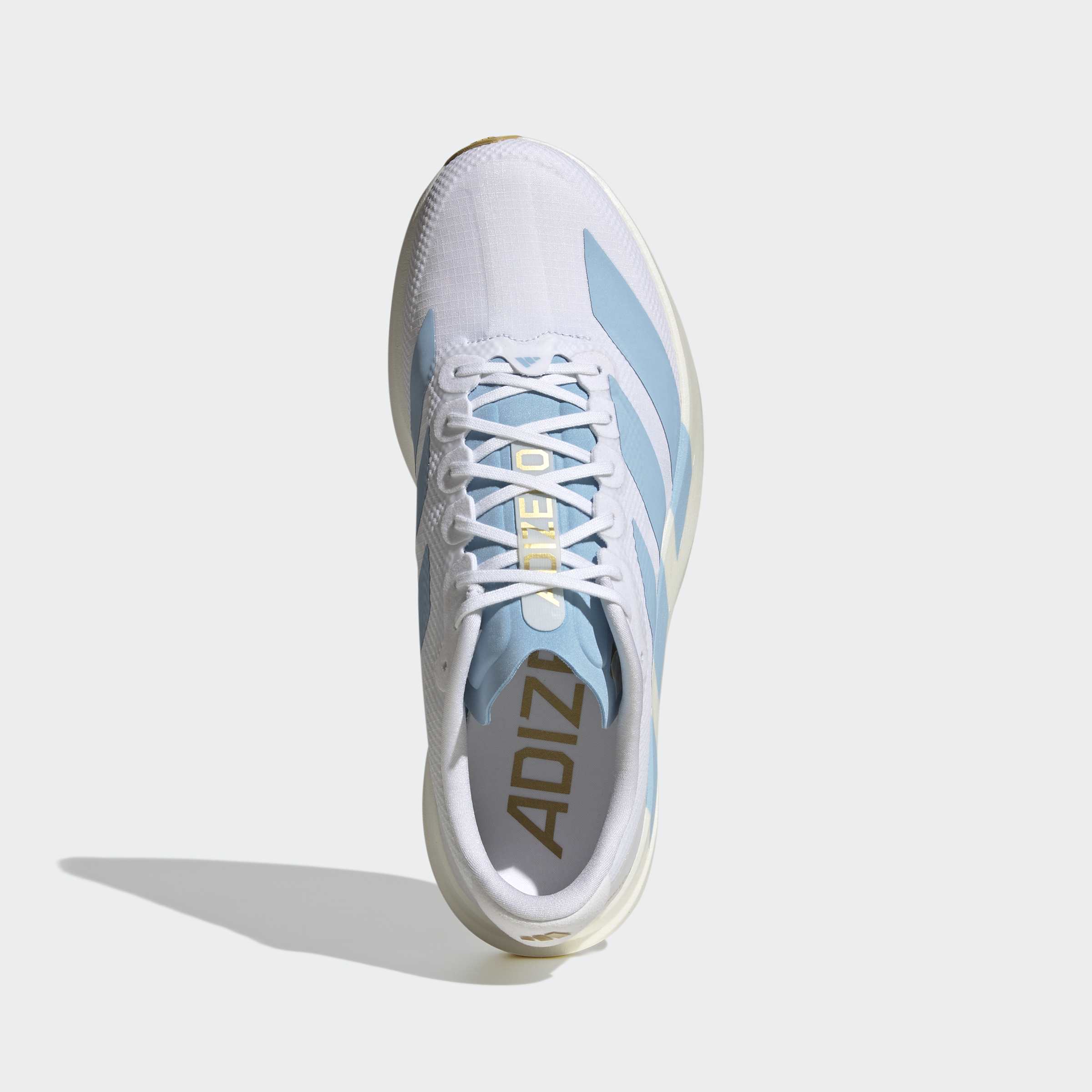 Men's adidas Running Adizero Evo SL Woven Shoes Cloud White / Clear Blue