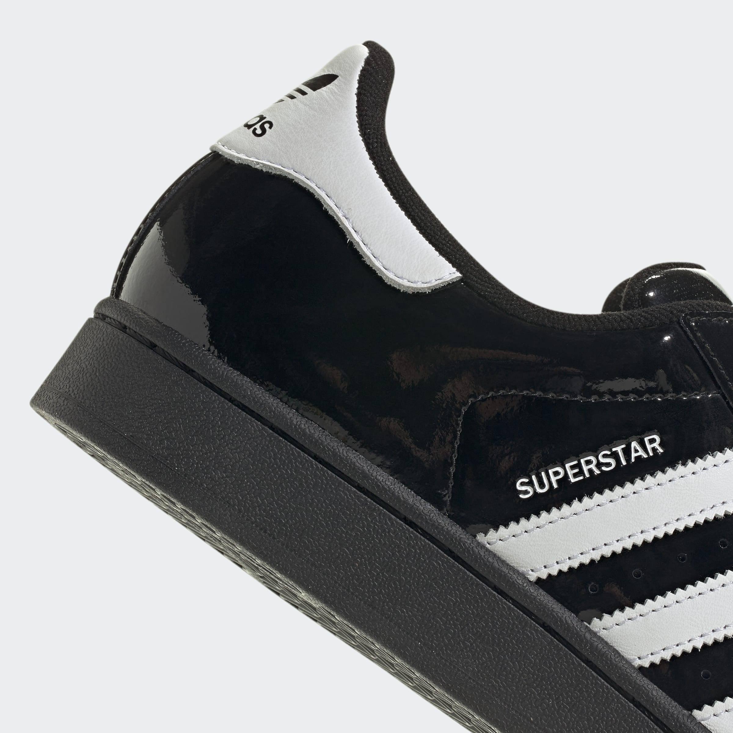 Men's adidas Originals Superstar II Shoes Patent Leather Black
