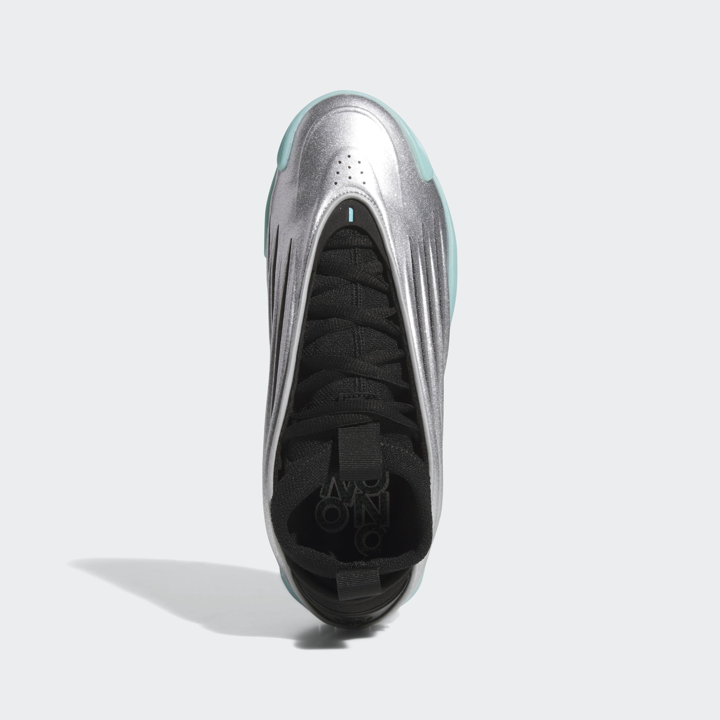 Men's adidas Basketball Harden Vol. 9 Shoes Silver Metallic / Core Black / Flash Aqua