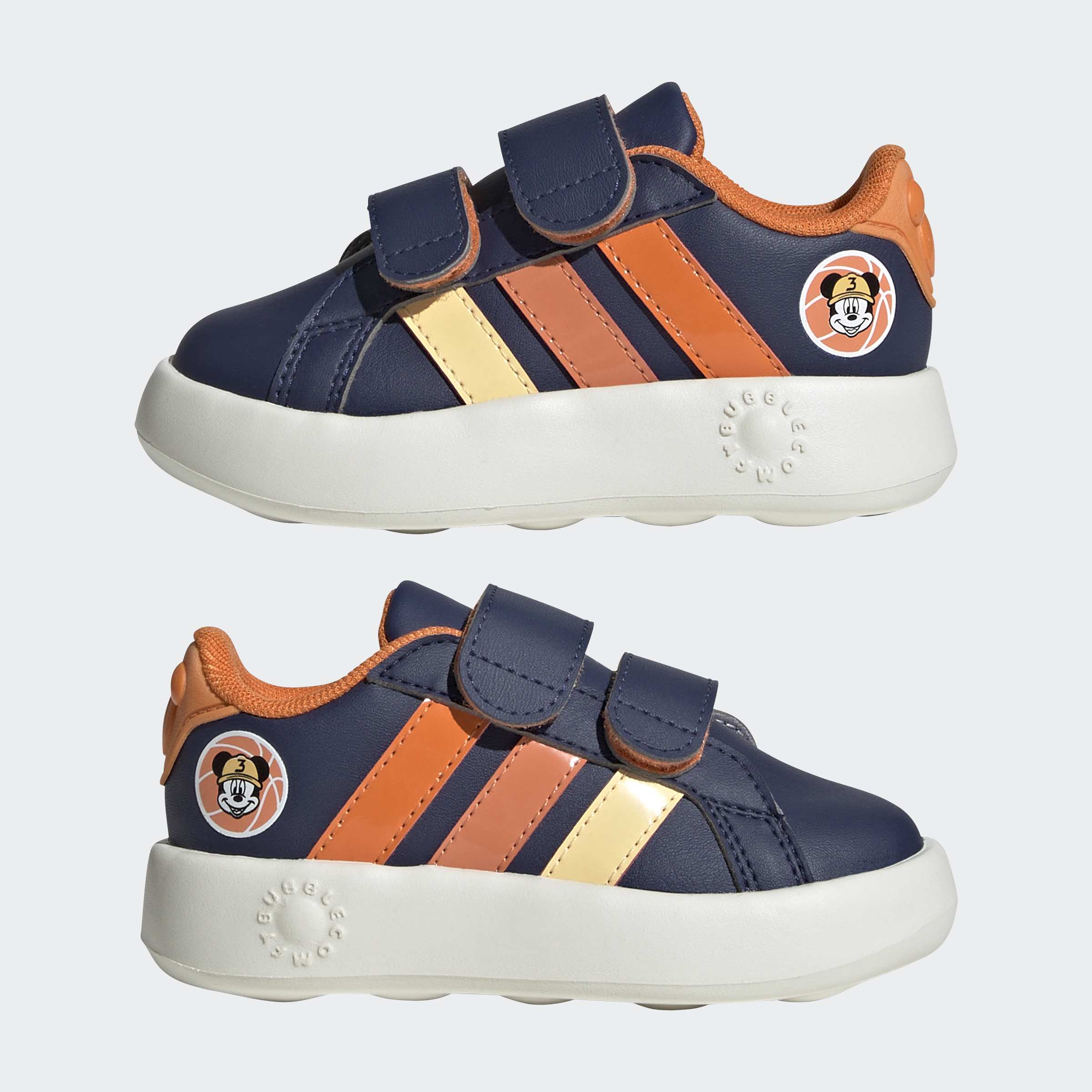 Toddler adidas Originals x Disney Mickey Mouse Grand Court Shoes Dark Blue