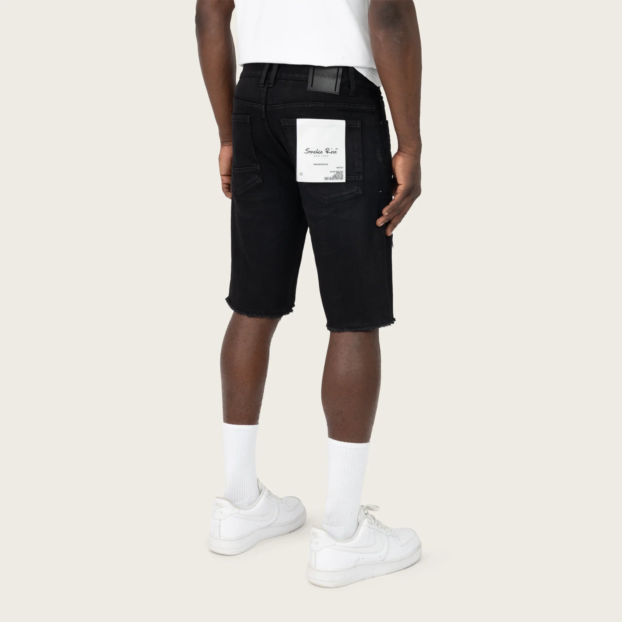 Men's Smoke Rise 12" Slim Essential Jean Shorts Glow Black